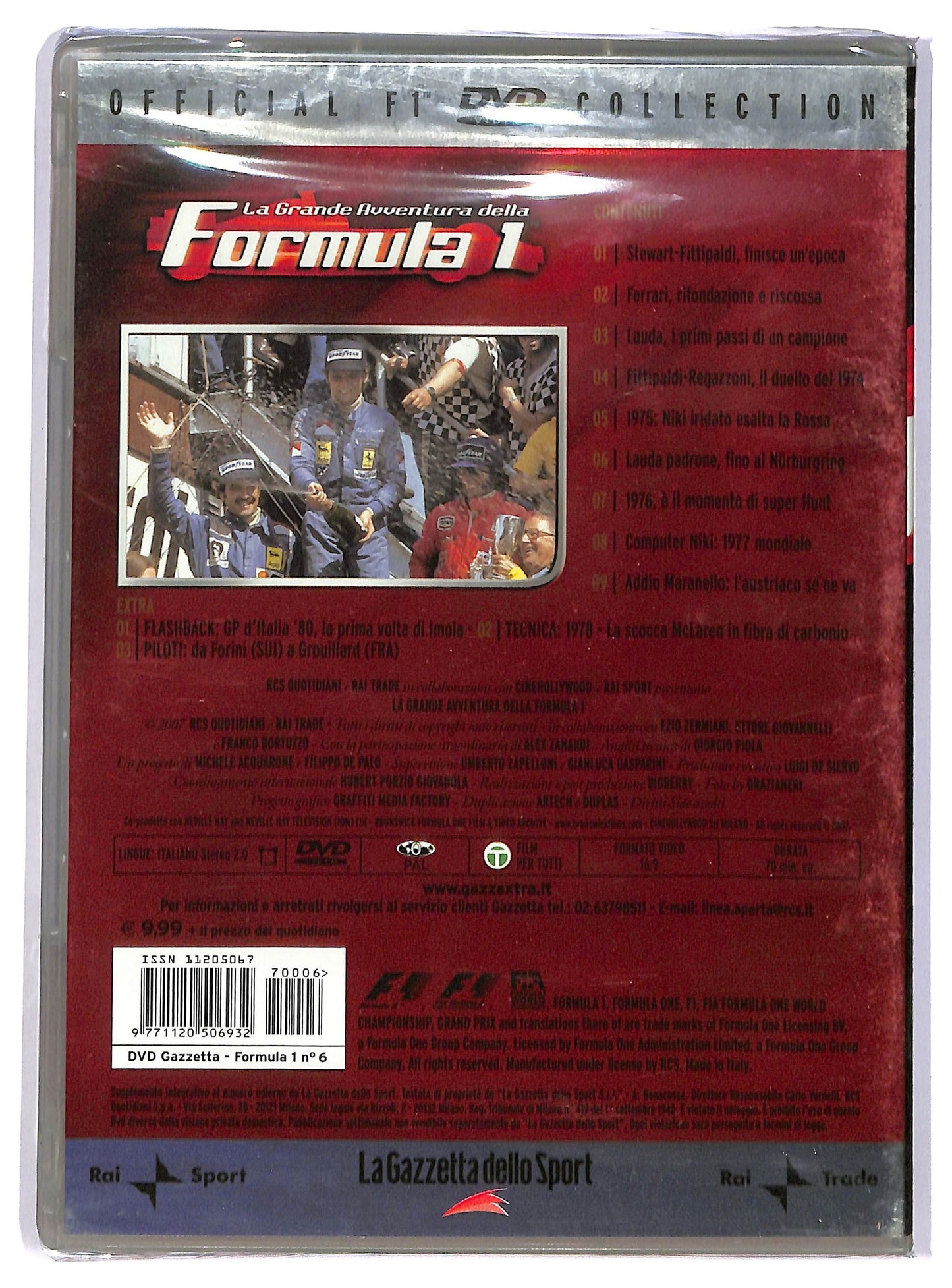 EBOND Formula 1 - Il coraggio di avere paura Gli anni 70 Brividi e spettacolo EDITORIALE DVD D744606
