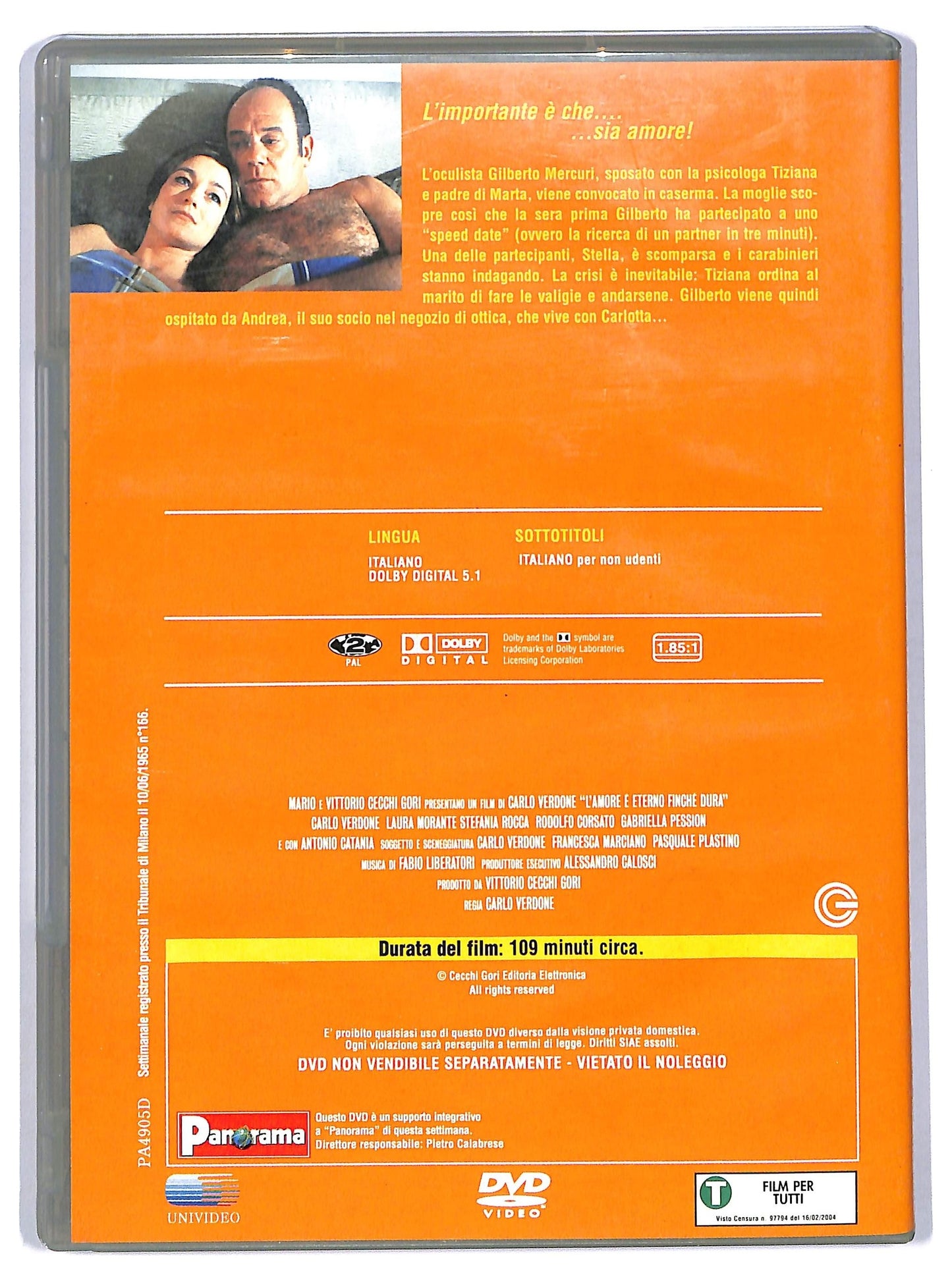 EBOND L'amore e eterno finche dura EDITORIALE DVD D744728