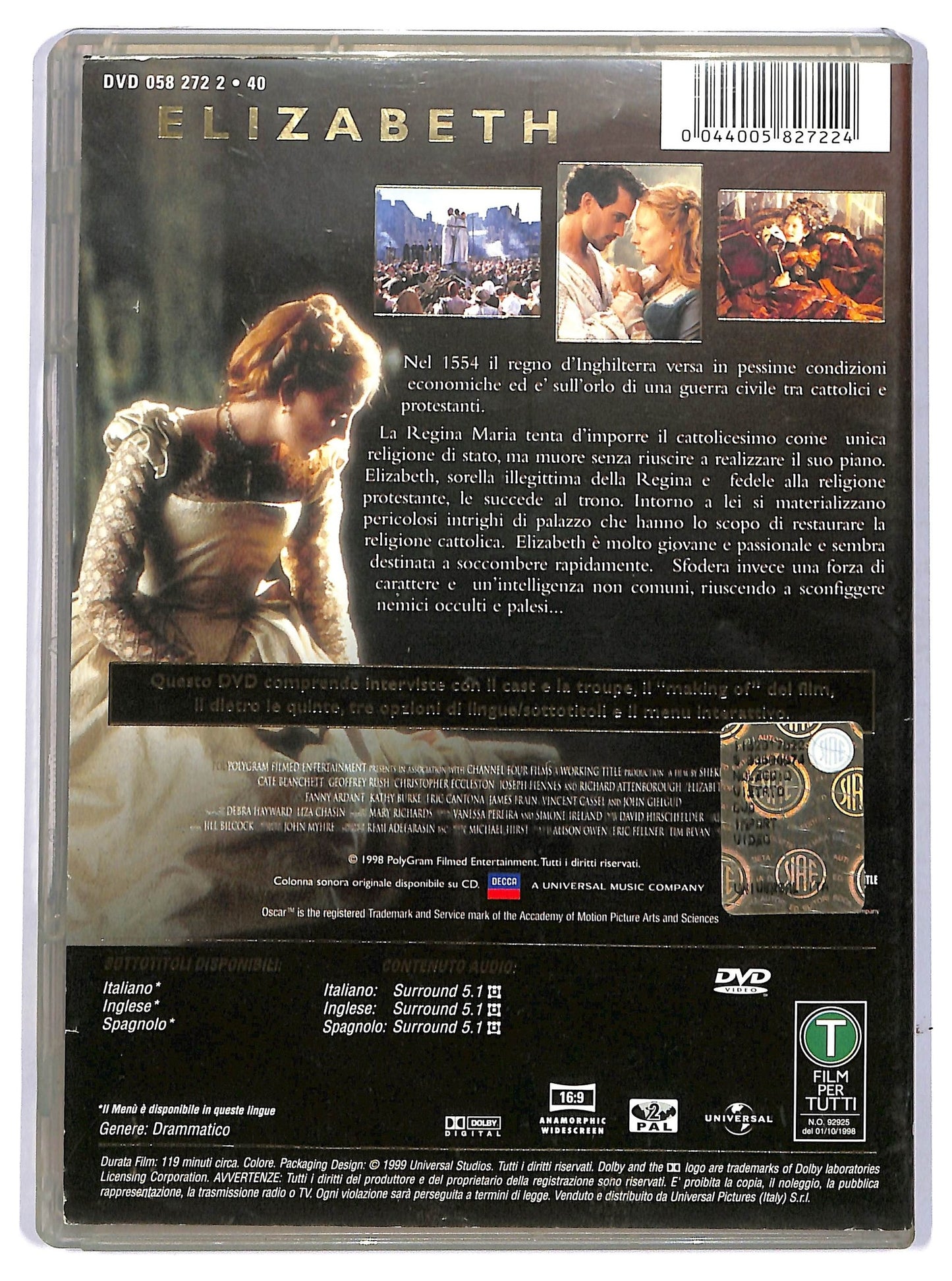EBOND Elizabeth DVD D744745