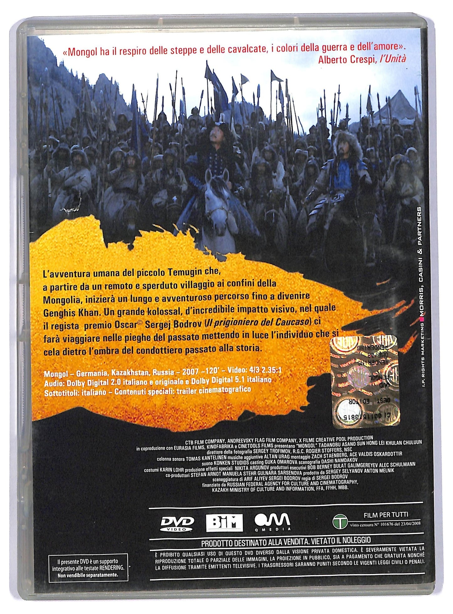 EBOND Mongol La vera storia di Genghis Khan EDITORIALE DVD D744749