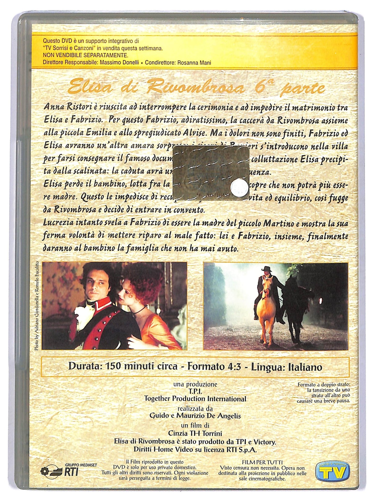 EBOND Elisa di Rivombrosa - sesta parte DVD EDITORIALE D744835