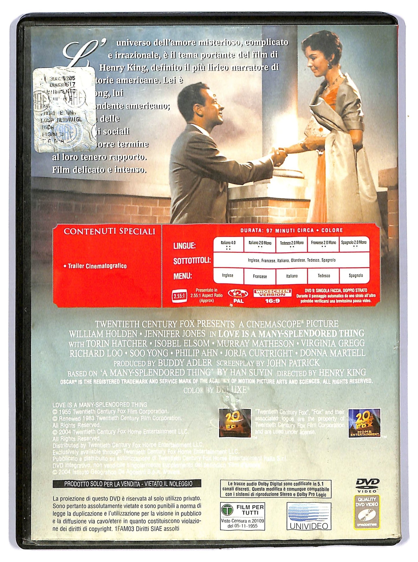 EBOND L'amore e una cosa meravigliosa EDITORIALE DVD D744903