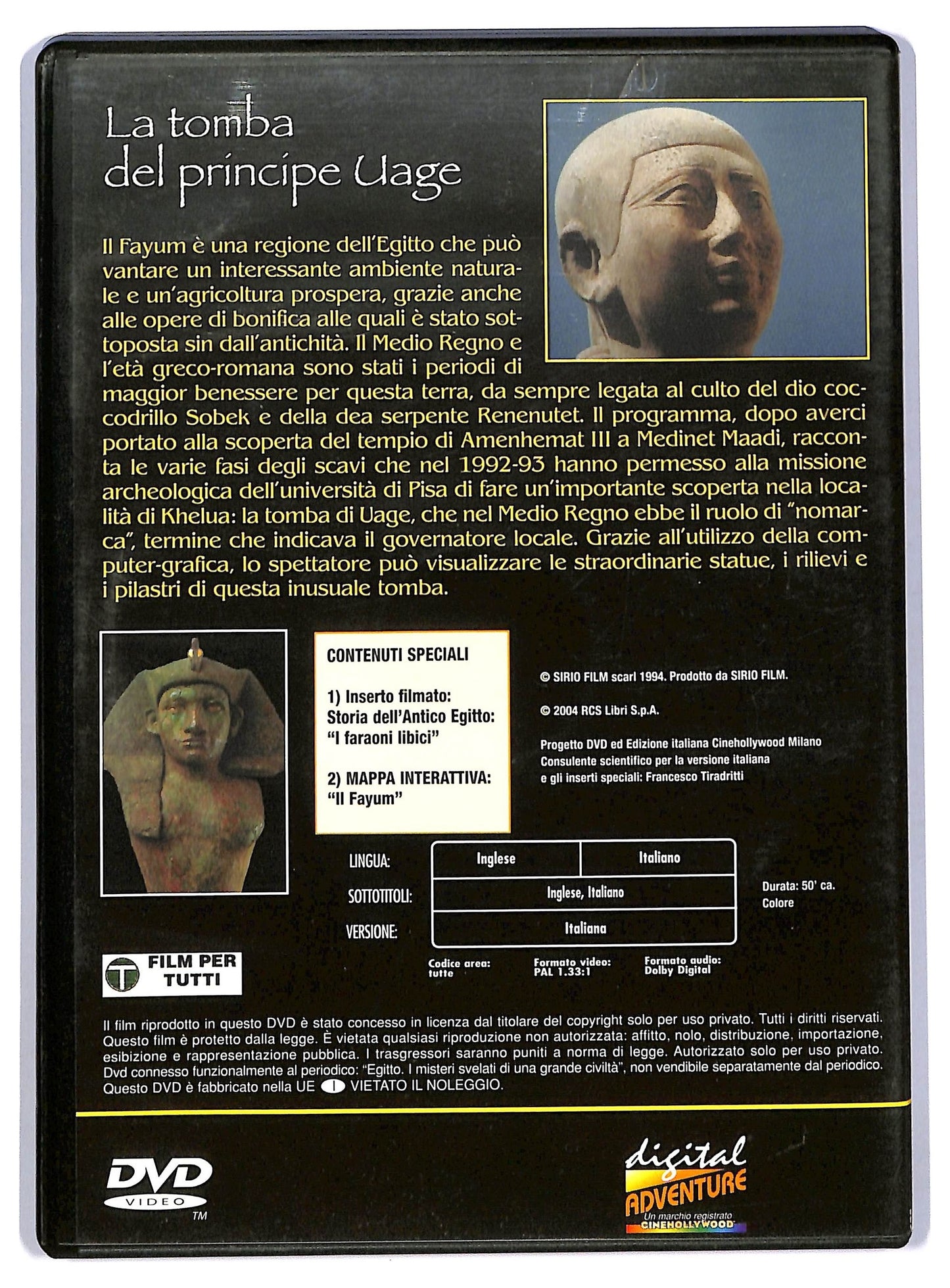 EBOND La Tomba Del Principe Uage - Egitto - Fabbri Editore - I Misteri Svelati Di Una Grande Civilta DVD D744934