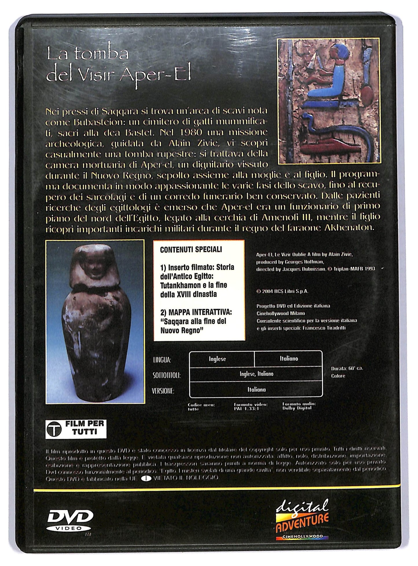 EBOND La tomba del Visir Aper-El Egitto - Fabbri Editore - I Misteri Svelati Di Una Grande Civilta DVD D744935