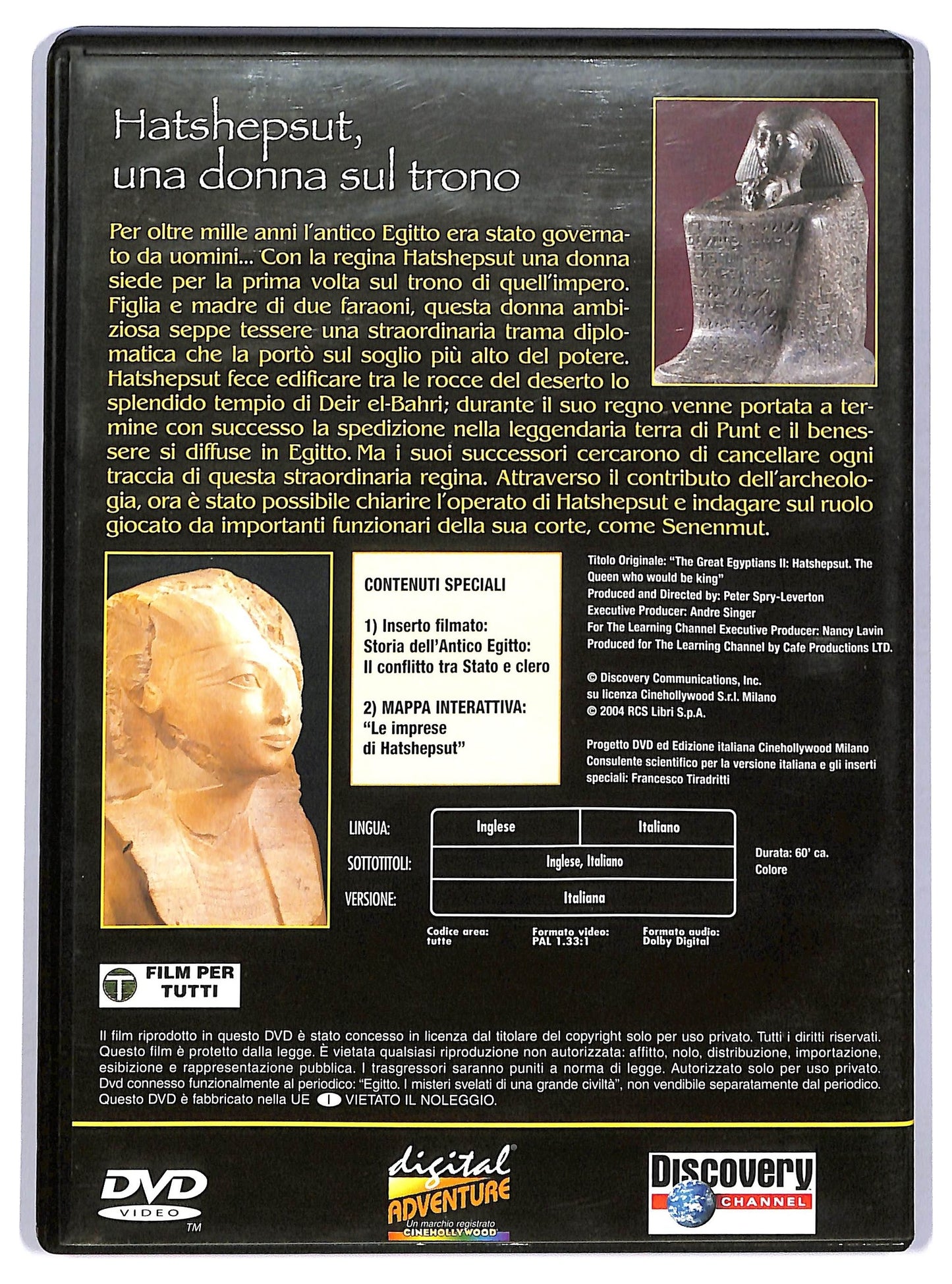 EBOND Egitto - hatshepsut una donna sul trono EDITORIALE DVD D744937