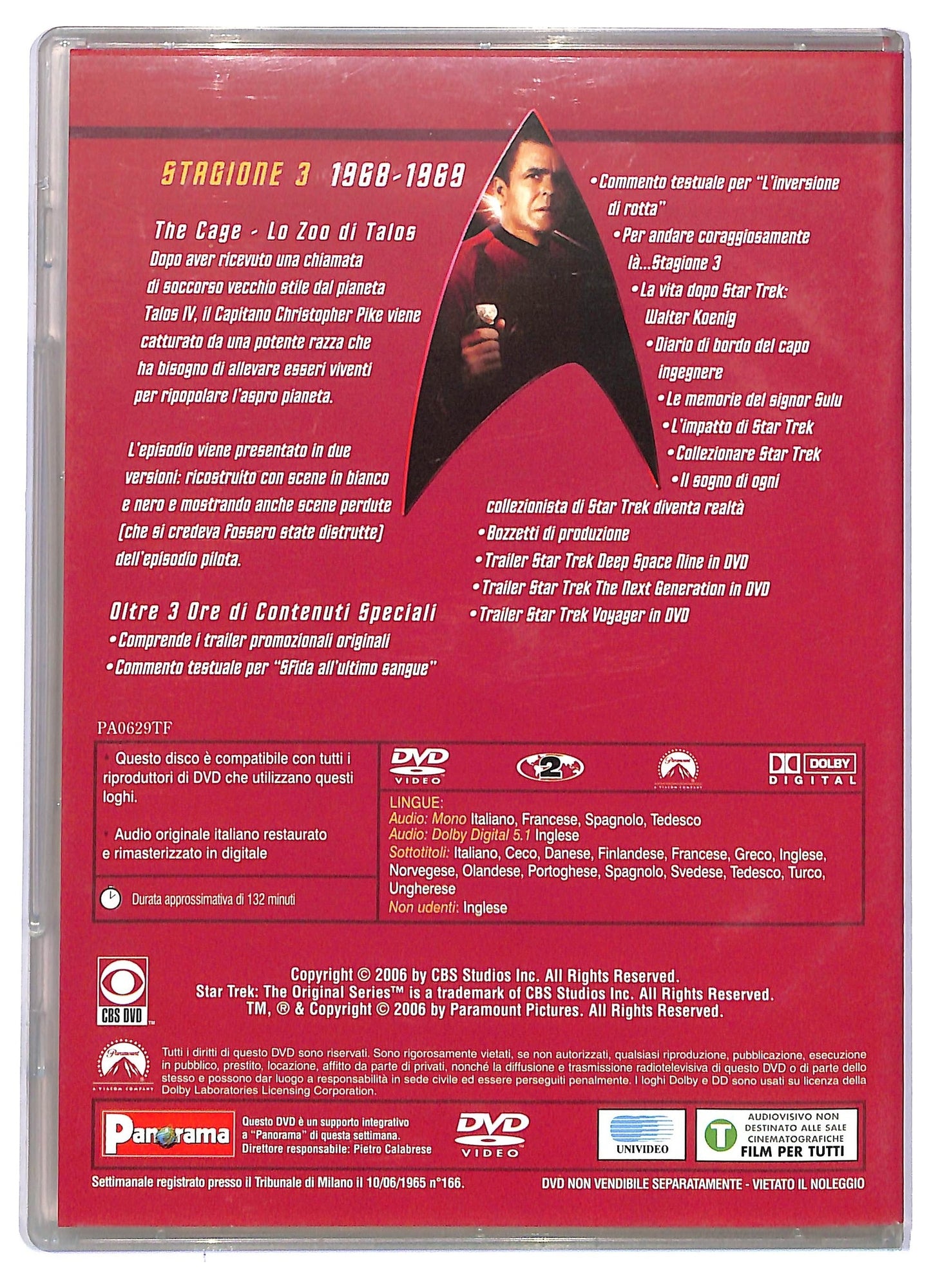EBOND Star Trek serie classica Stagione 3 episodio 25 disco 7 EDITORIALE DVD D744963