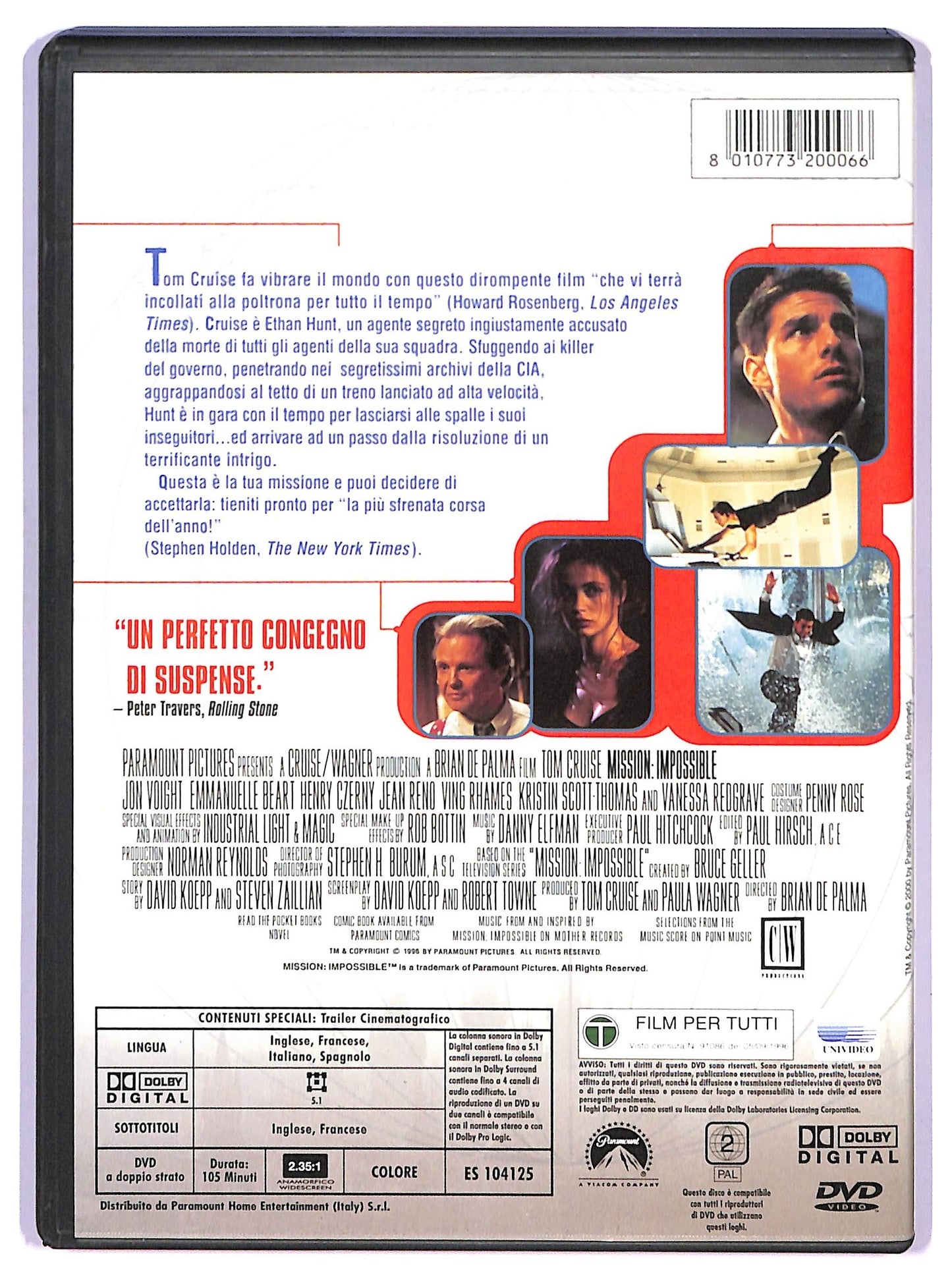 EBOND mission: impossible DVD D745130