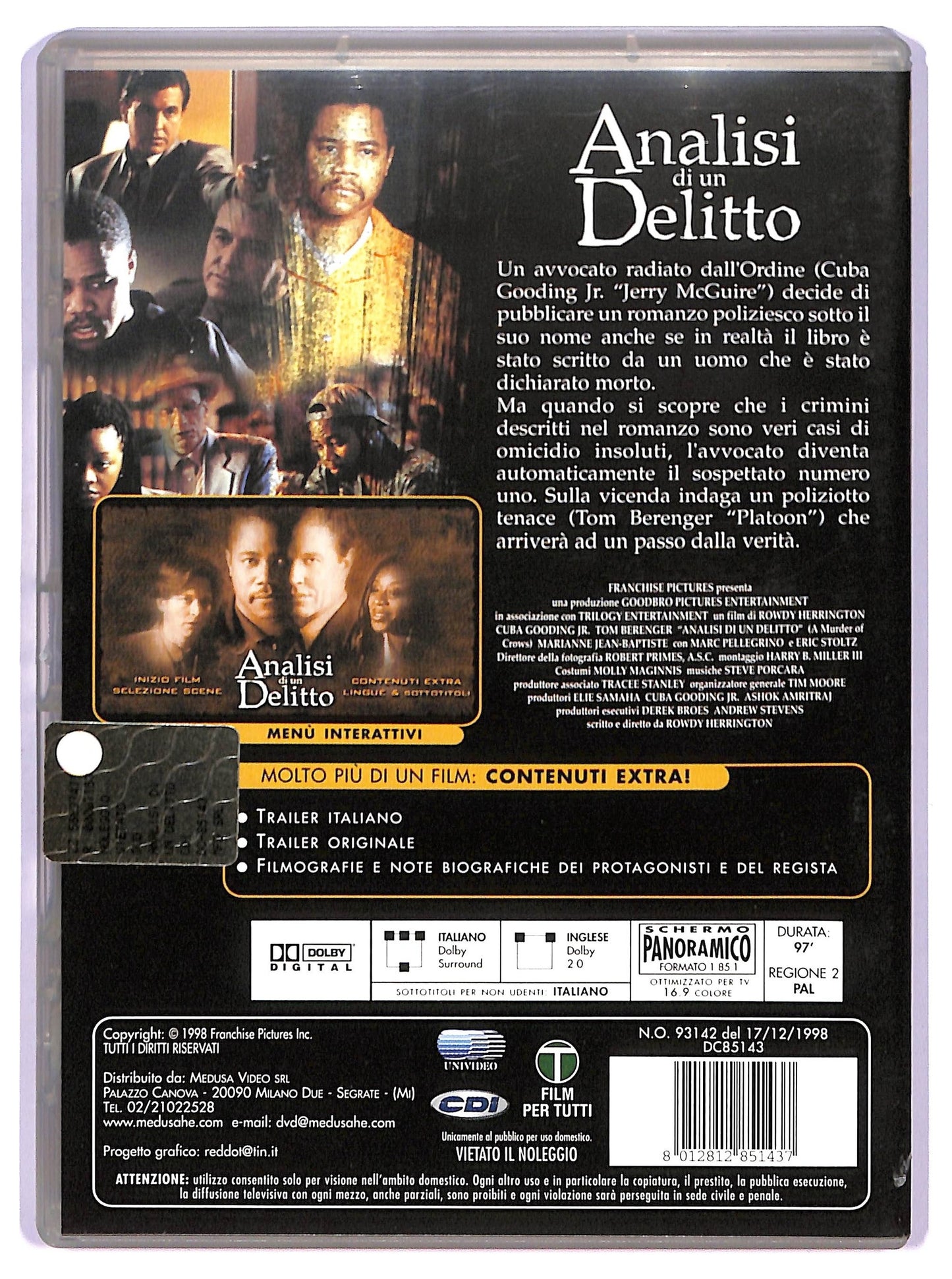 EBOND analisi di un delitto DVD D745138