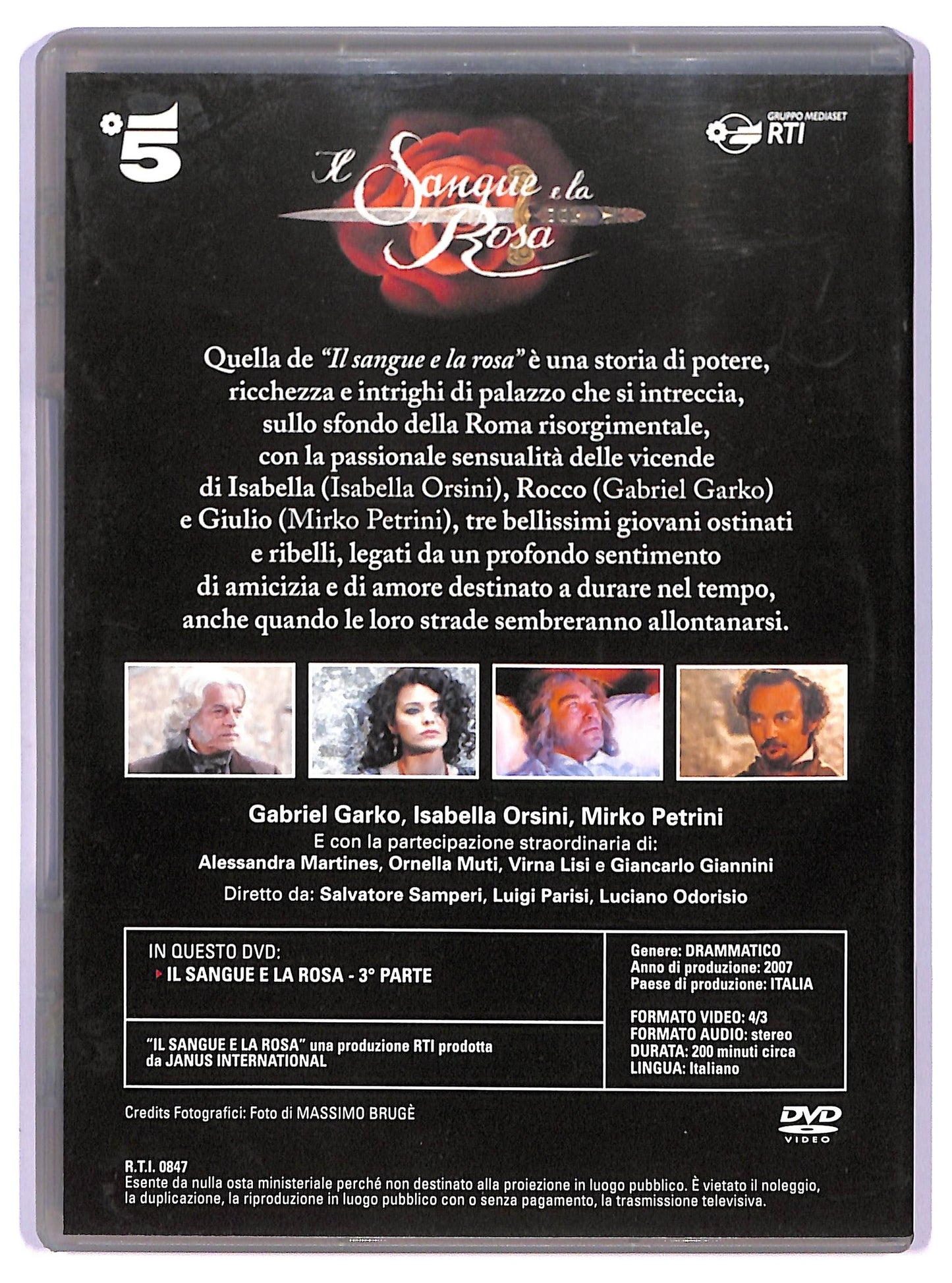 EBOND Il sangue e la rosa terza parte EDITORIALE DVD D745161