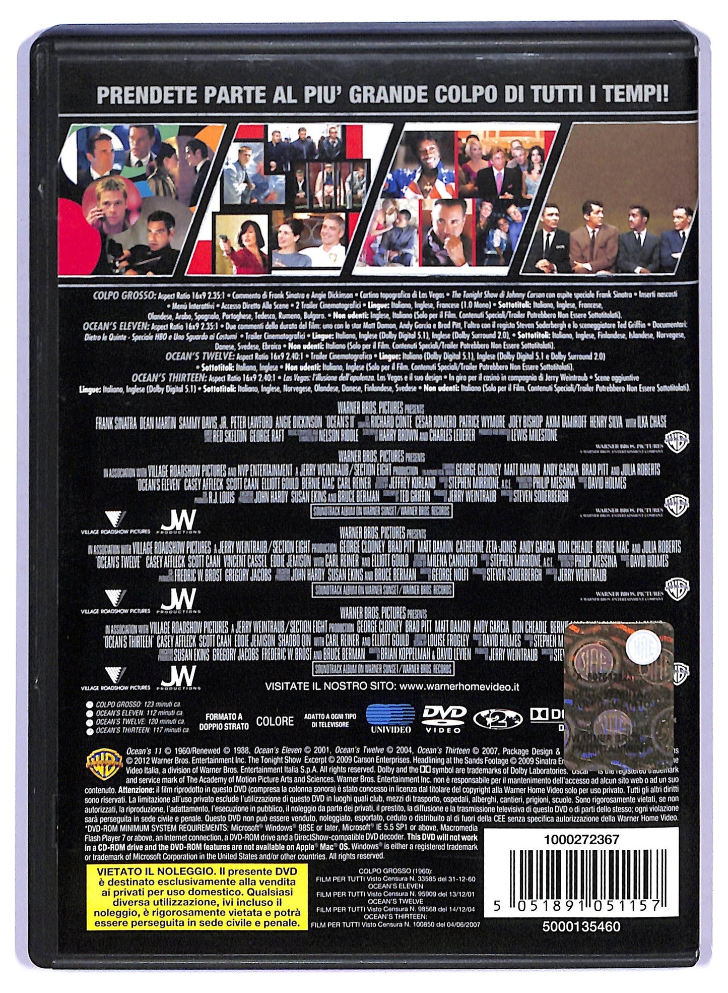 EBOND 4 grandi film - ocean's collection DVD D745218