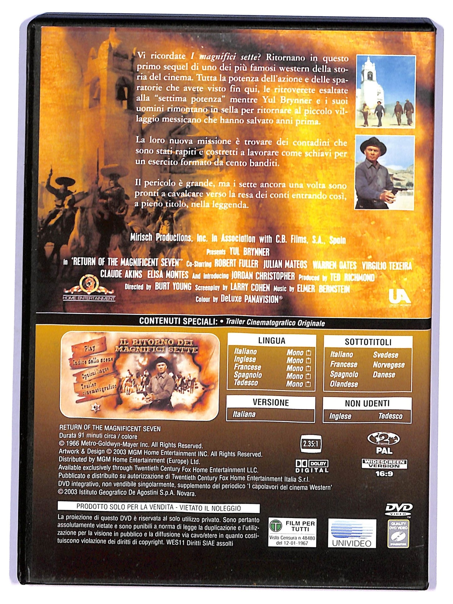 EBOND Cinema Western - Le pistole dei magnifici sette EDITORIALE DVD D745225