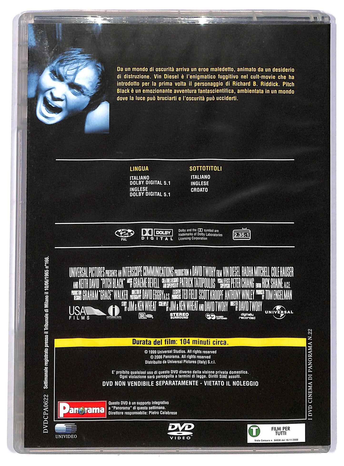 EBOND pitch black EDITORIALE DVD D745320