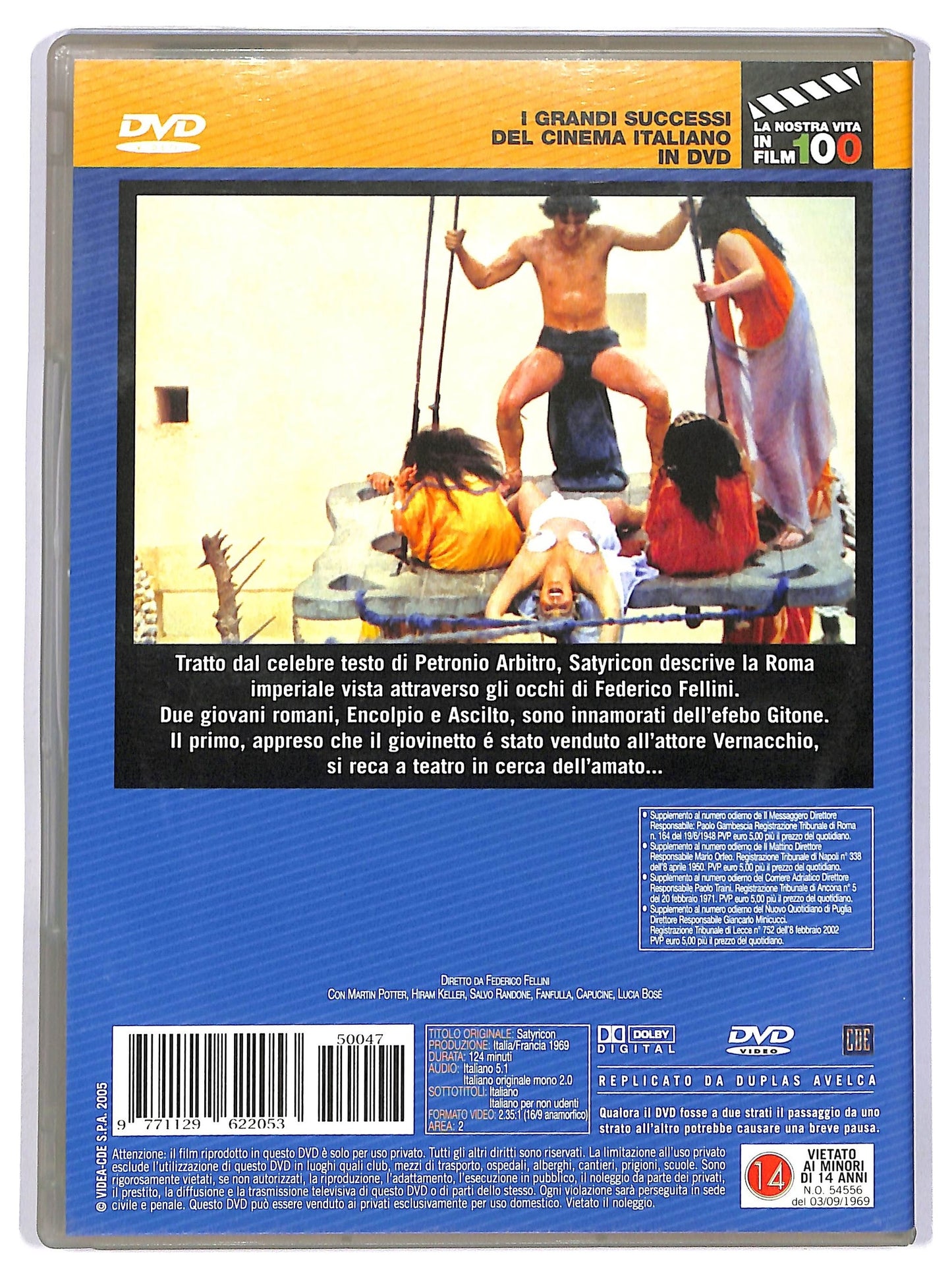 EBOND Fellini Satyricon - federico fellini EDITORIALE DVD D745410
