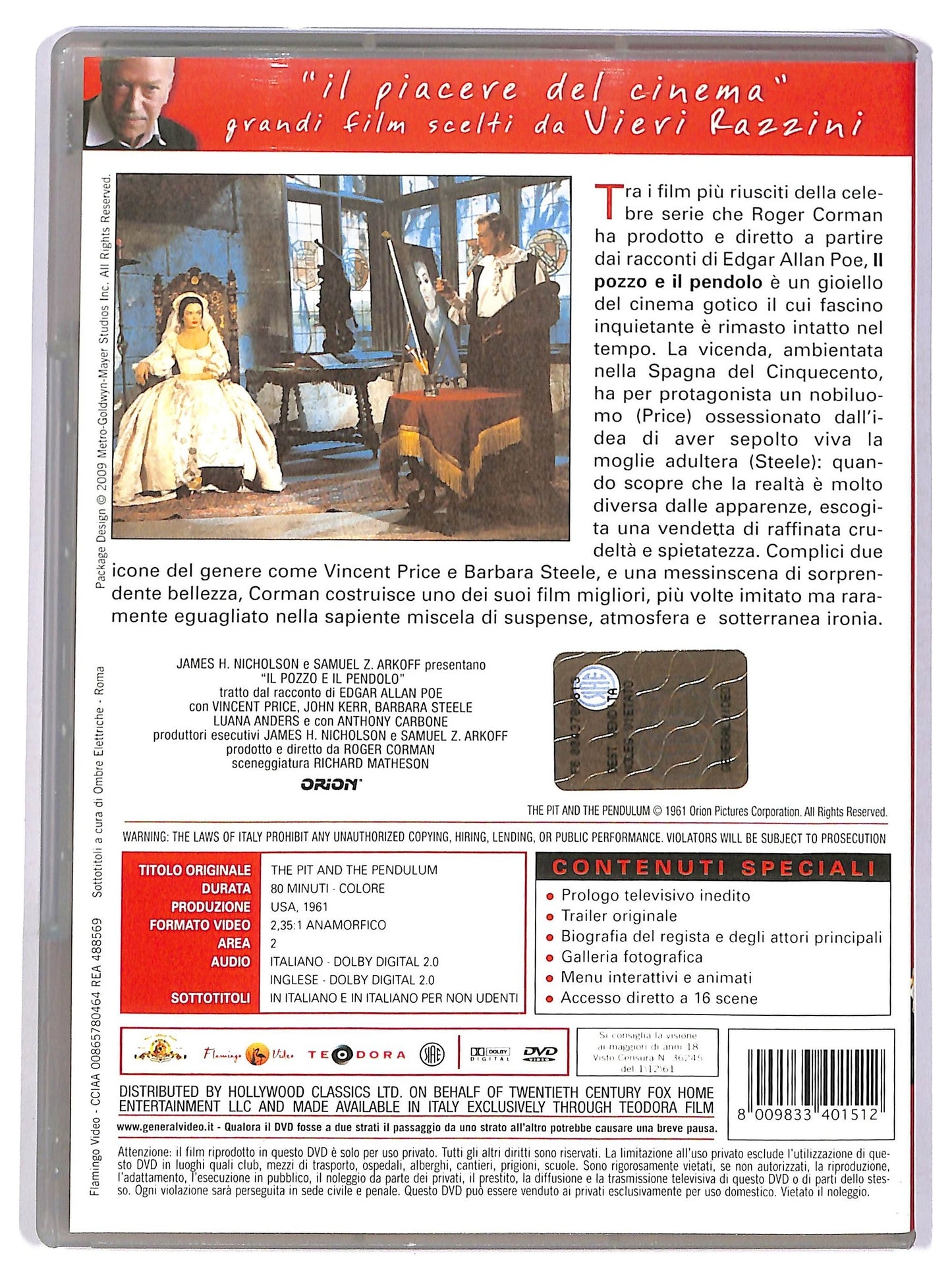 EBOND Il Pozzo e Il Pendolo (film 1961) DVD D745451