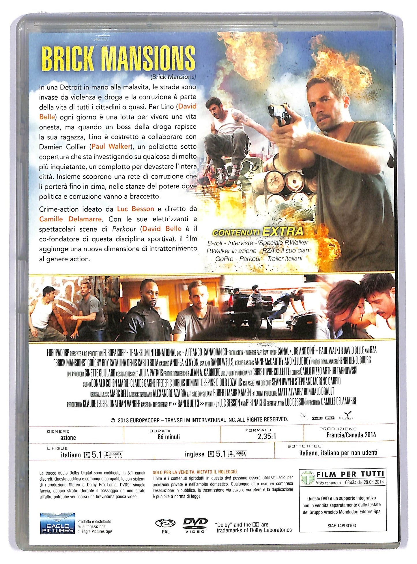 EBOND Brick Mansions EDITORIALE DVD D745715