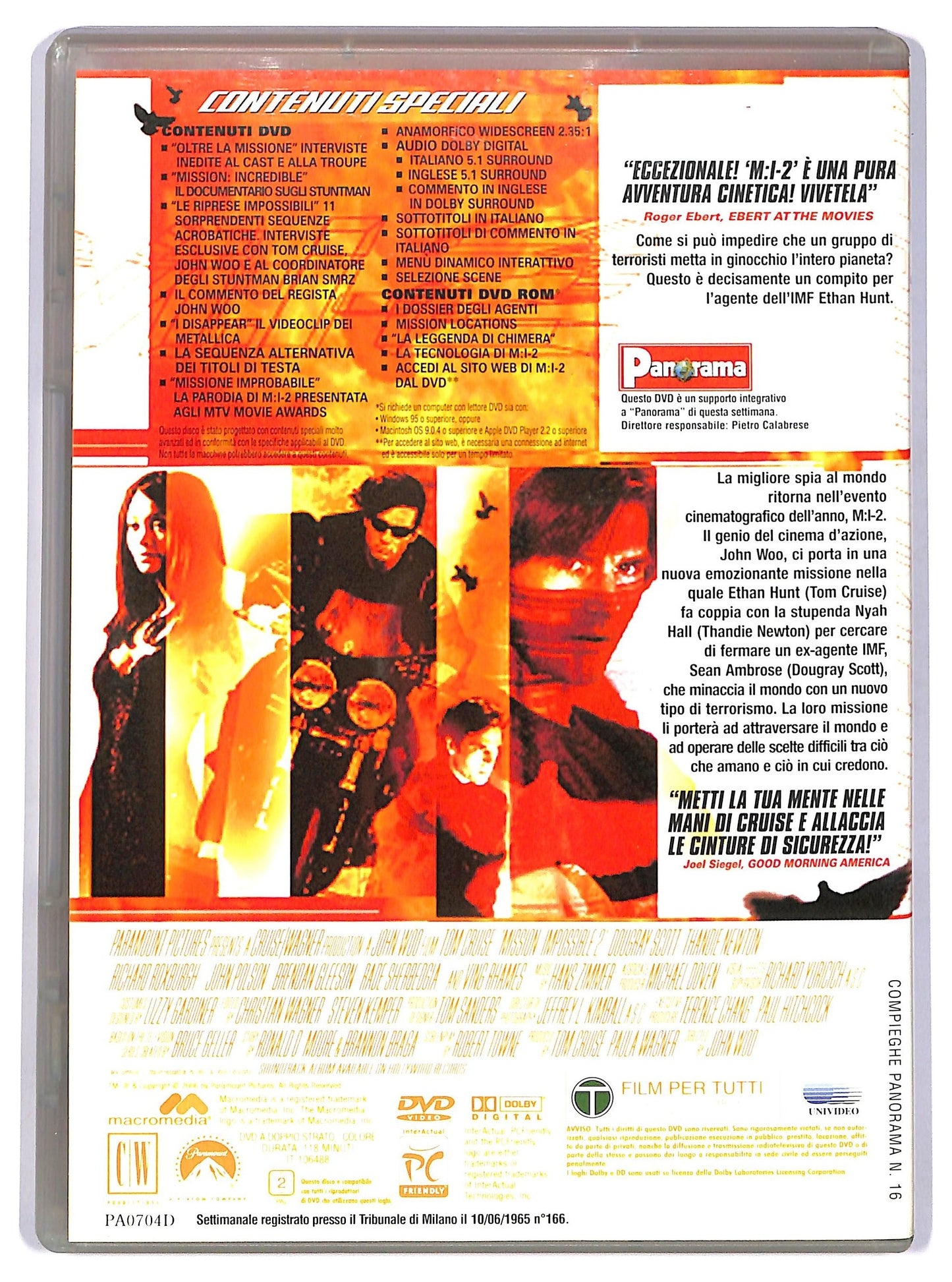 EBOND Mission: Impossible 2 EDITORIALE DVD D745718