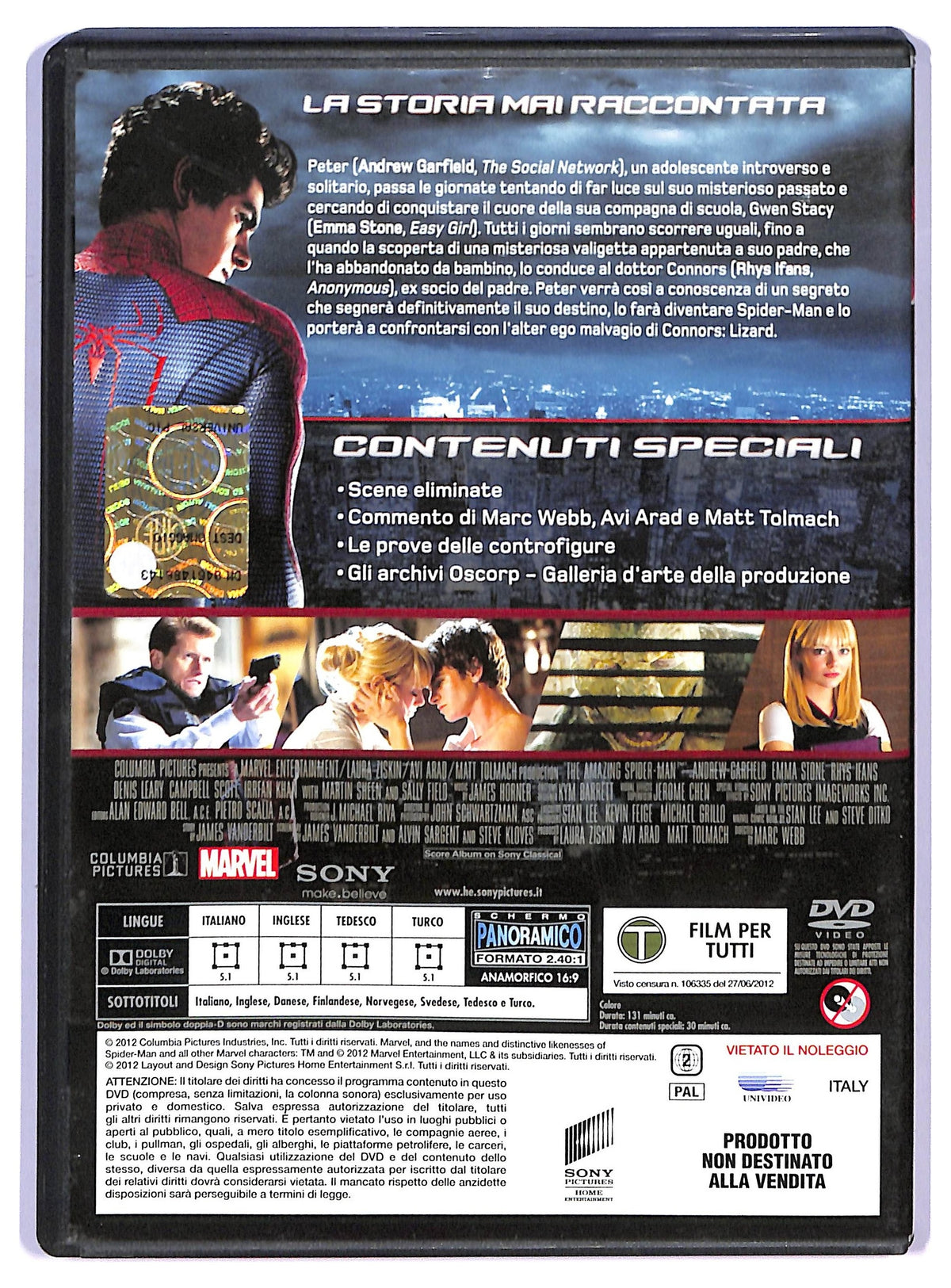 EBOND The Amazing Spiderman EDITORIALE DVD D745811