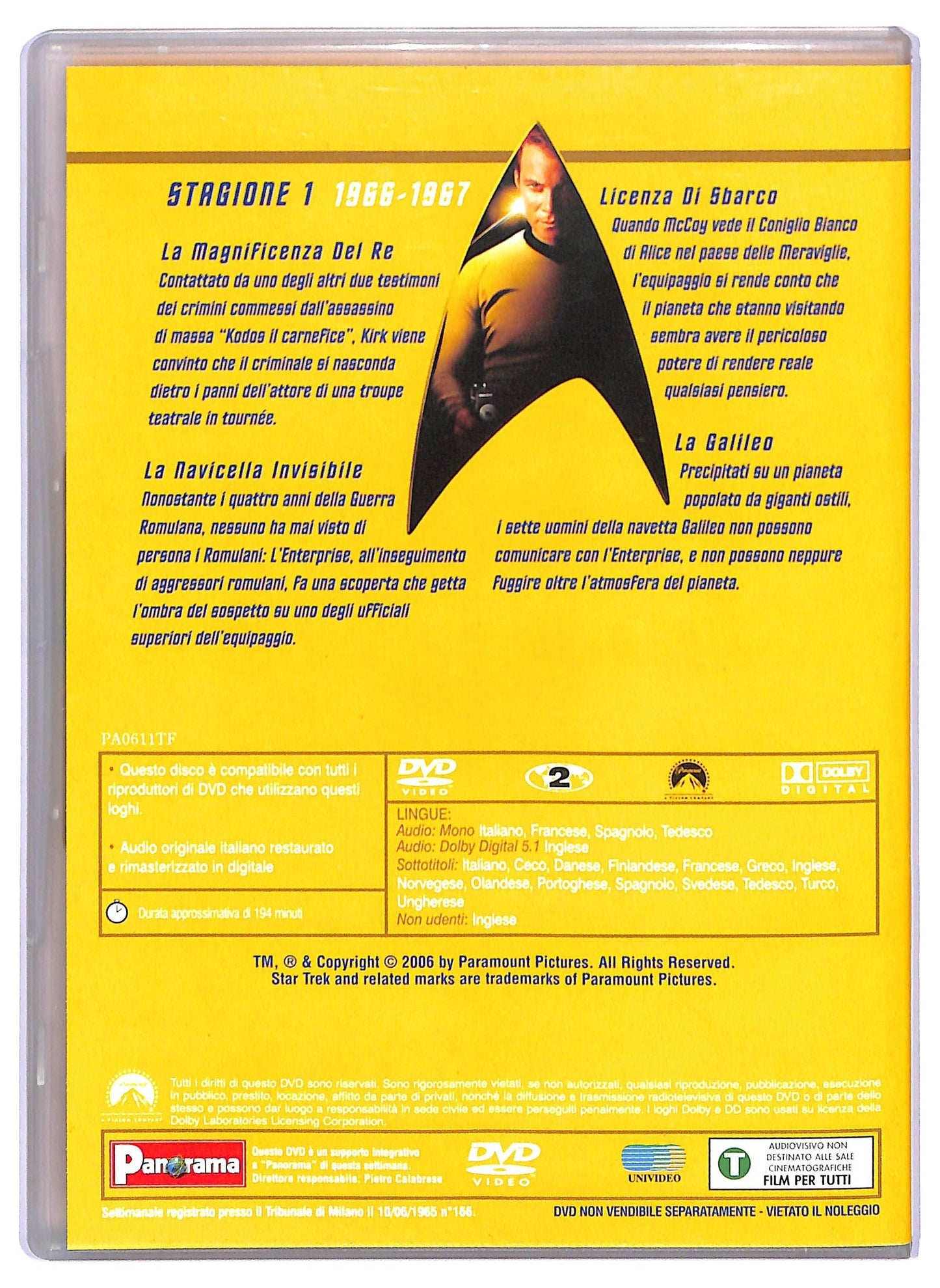EBOND Star Trek Serie Classica Vol.4 Stagione 1 Episodi 13-16 DVD D745818