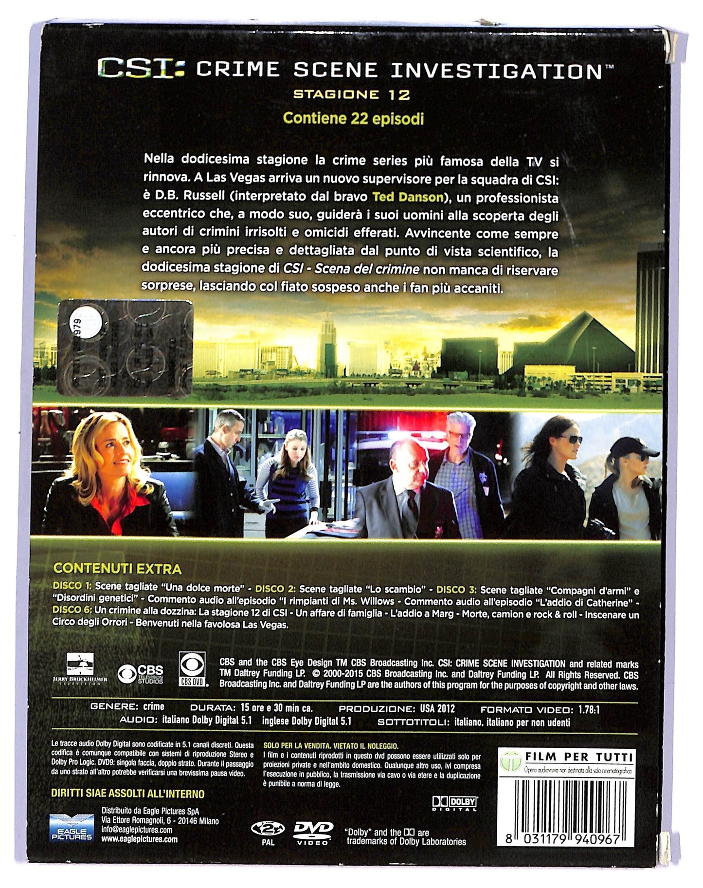 EBOND CSI Crime Scene Investigation - Stagione 12 - 6 dischi DVD D745855