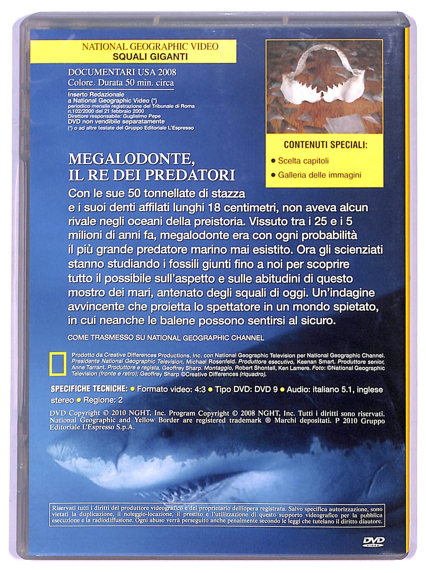 EBOND Killer Preistorici Squali Giganti - National Geographic Vol.83 DVD D746048