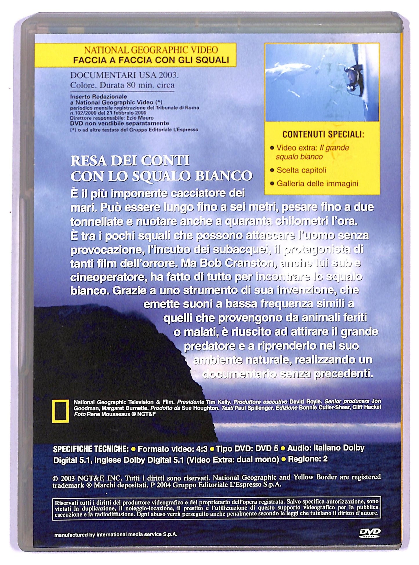 EBOND Faccia a Faccia Con Gli Squali - N. 16 - National Geographic DVD D746067