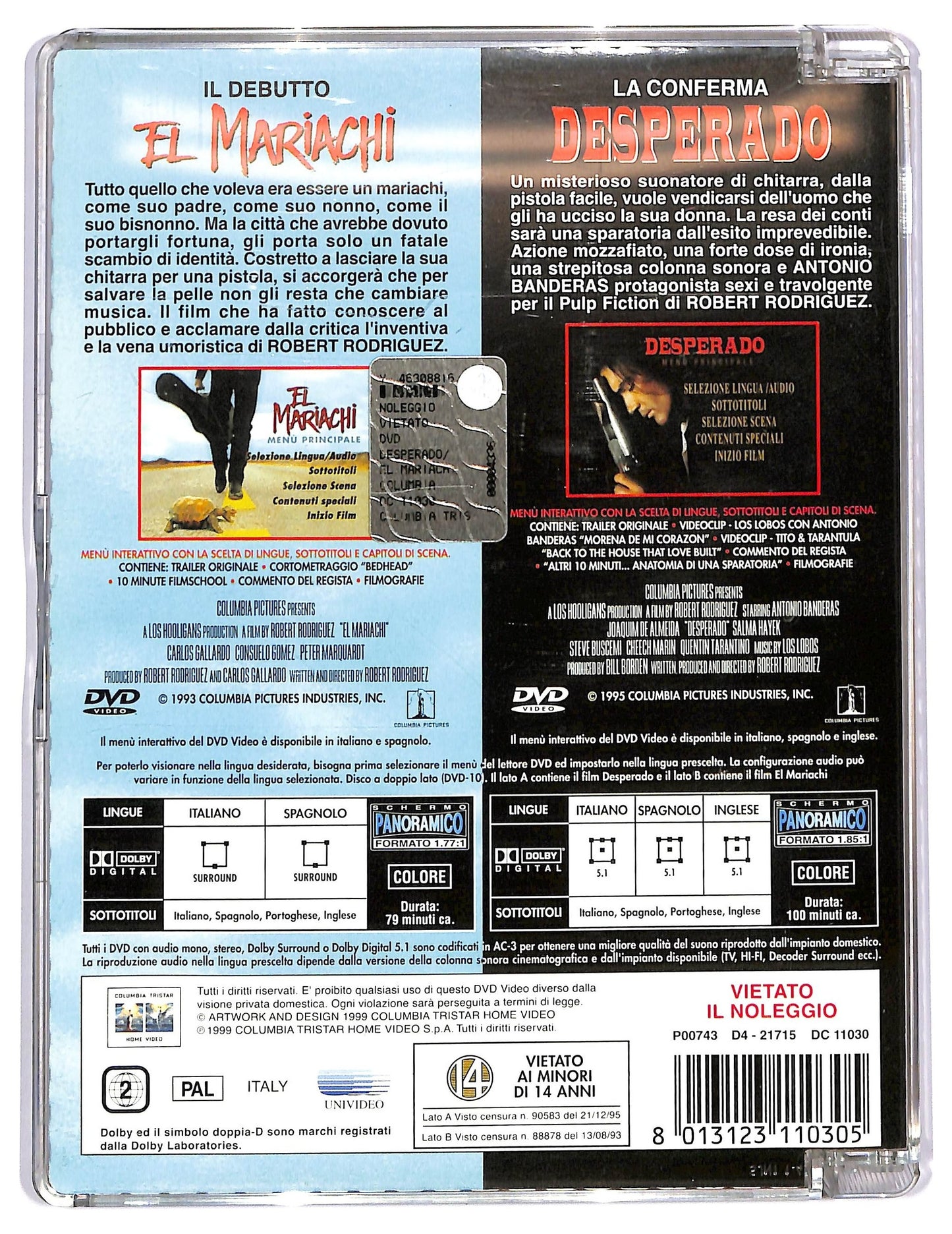 EBOND Desperado / El Mariachi DVD D746203