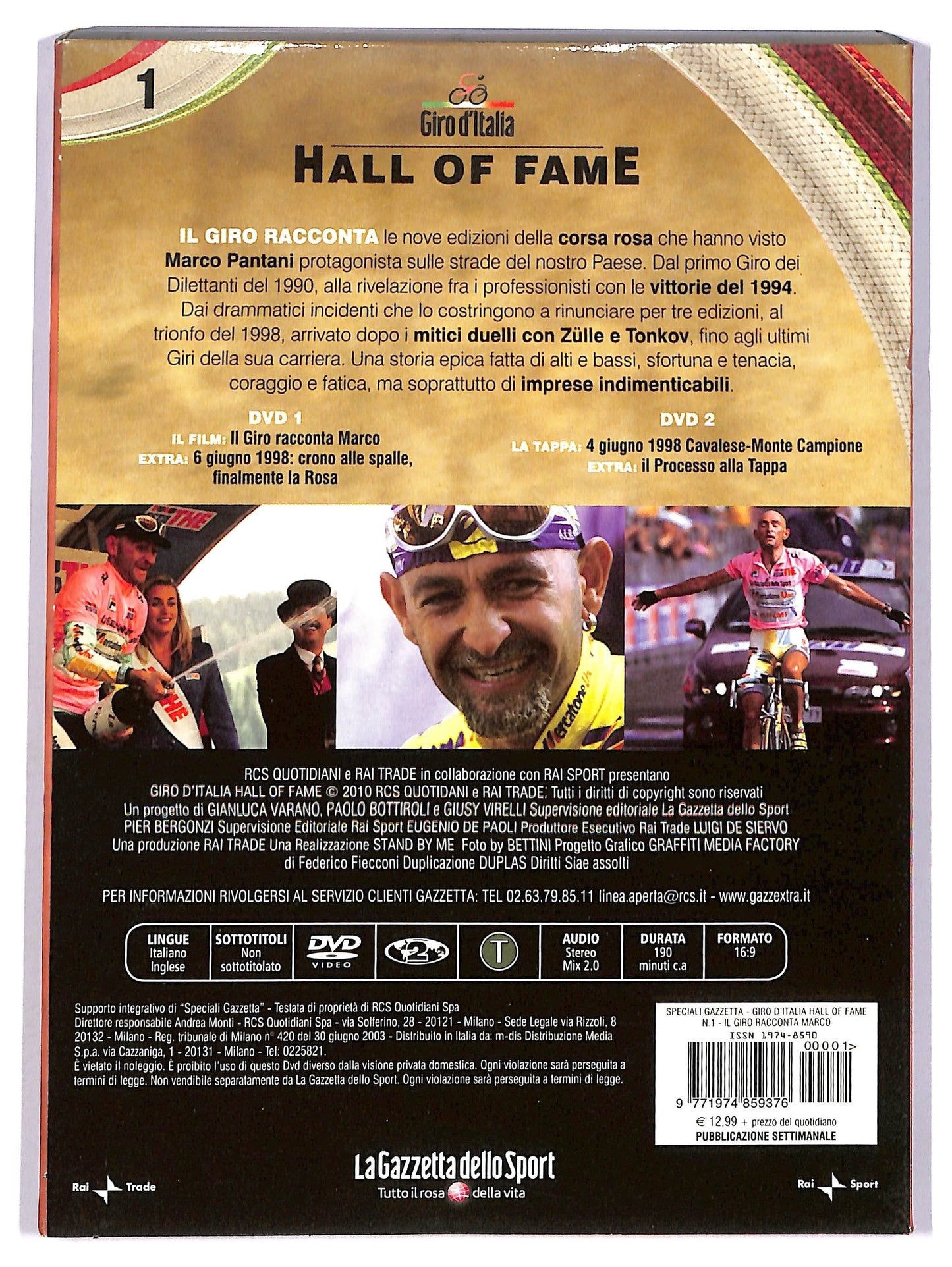 EBOND Hall of fame - il giro racconta marco volume 1 EDITORIALE DVD D746309
