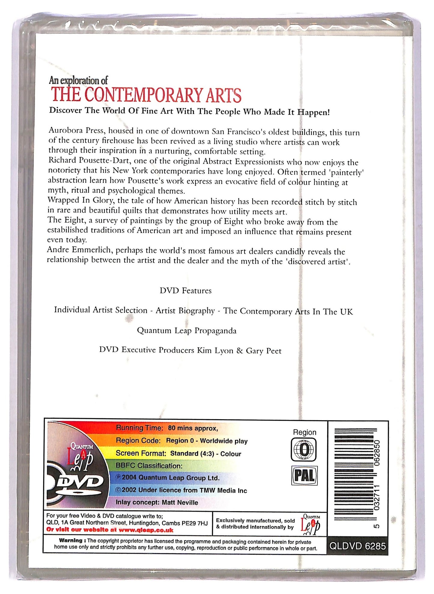EBOND Contemporary Arts 2 edizione Regno Unito DVD D746407