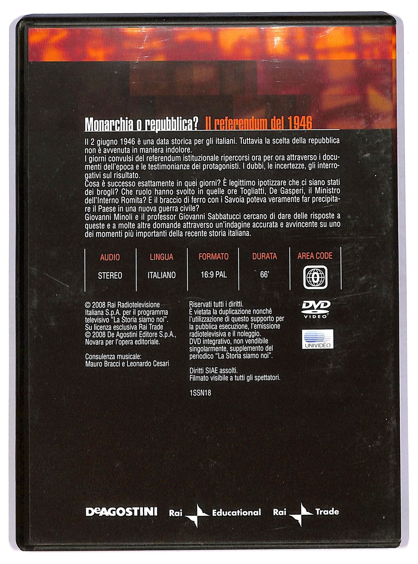 EBOND Monarchia o Repubblica? - Il referendum del 1946 EDITORIALE DVD D746452