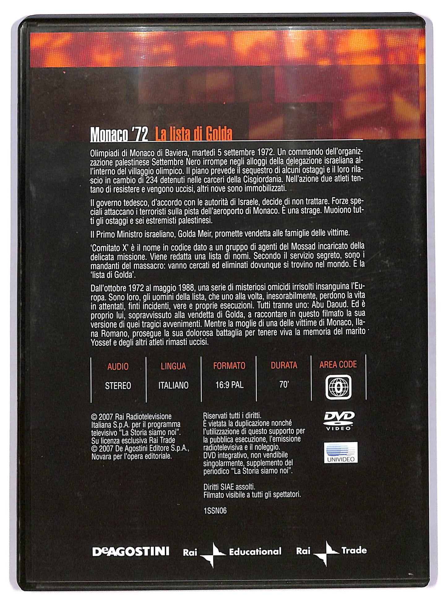 EBOND Monaco 72 - La lista di Golda - n 6 EDITORIALE DVD D746464
