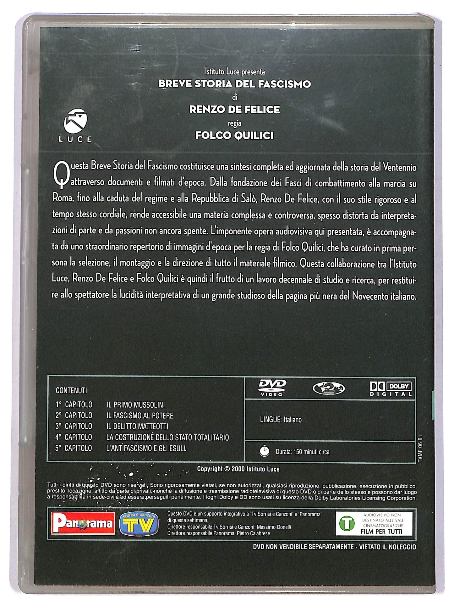EBOND Mussolini E Il Fascismo - Breve Storia Del Fascismo volume 2 EDITORIALE DVD D746642