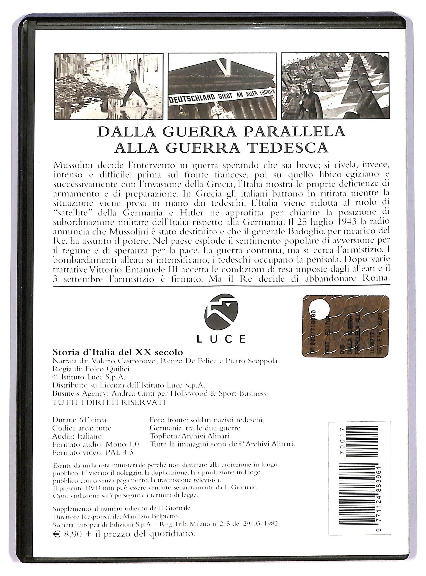 EBOND Dalla guerra parallela alla guerra tedesca - Storia d'italia del xx secolo EDITORIALE DVD D746661
