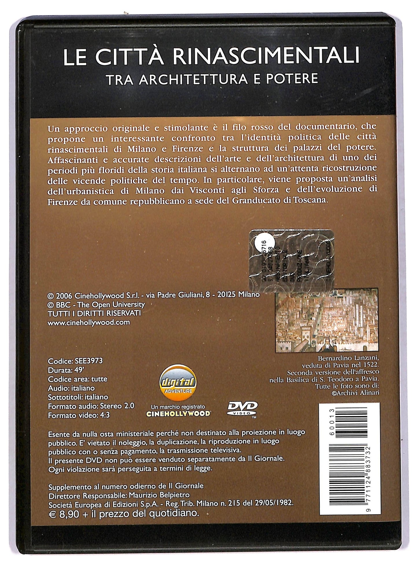 EBOND Le Citta Rinascimentali vol.13 EDITORIALE DVD D746711