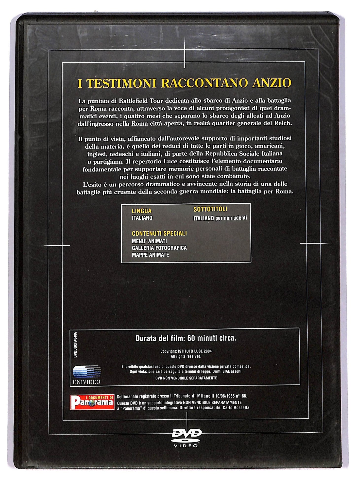 EBOND Gli italiani in guerra volume 6 - I testimoni raccontano anzio EDITORIALE DVD D746737
