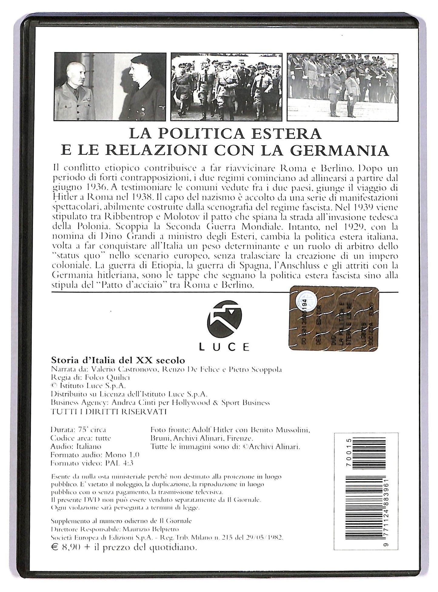 EBOND La politica estera e le relazioni con la germania EDITORIALE DVD D746744