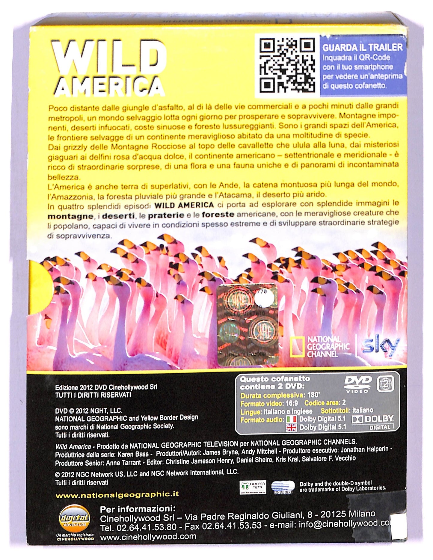 EBOND Wild America Dall' Alaska Alla Terra Del Fuoco National Geographic Cafanetto  2 DVD D746841