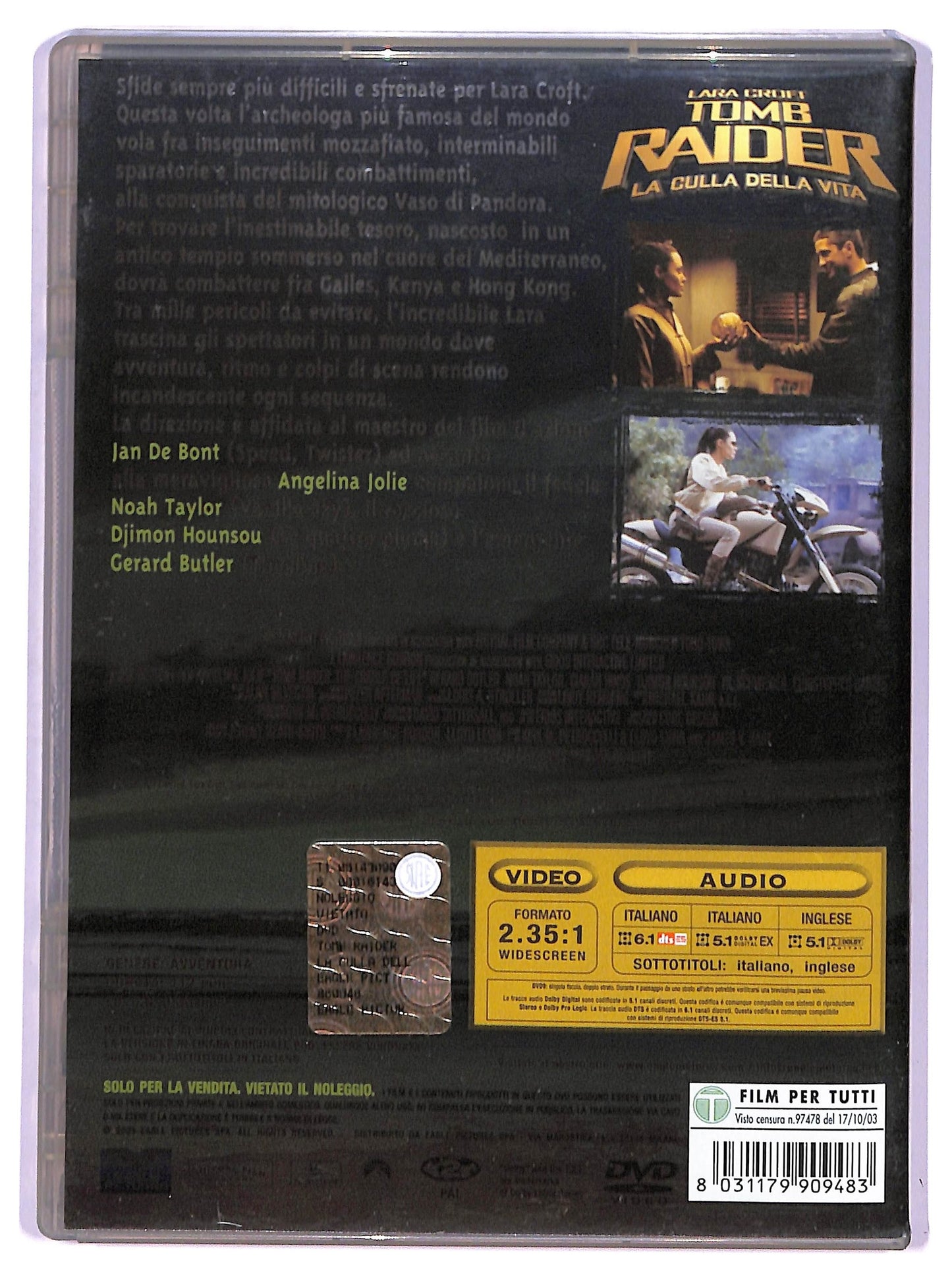 EBOND Tomb Raider - La Culla Della Vita DVD D746861