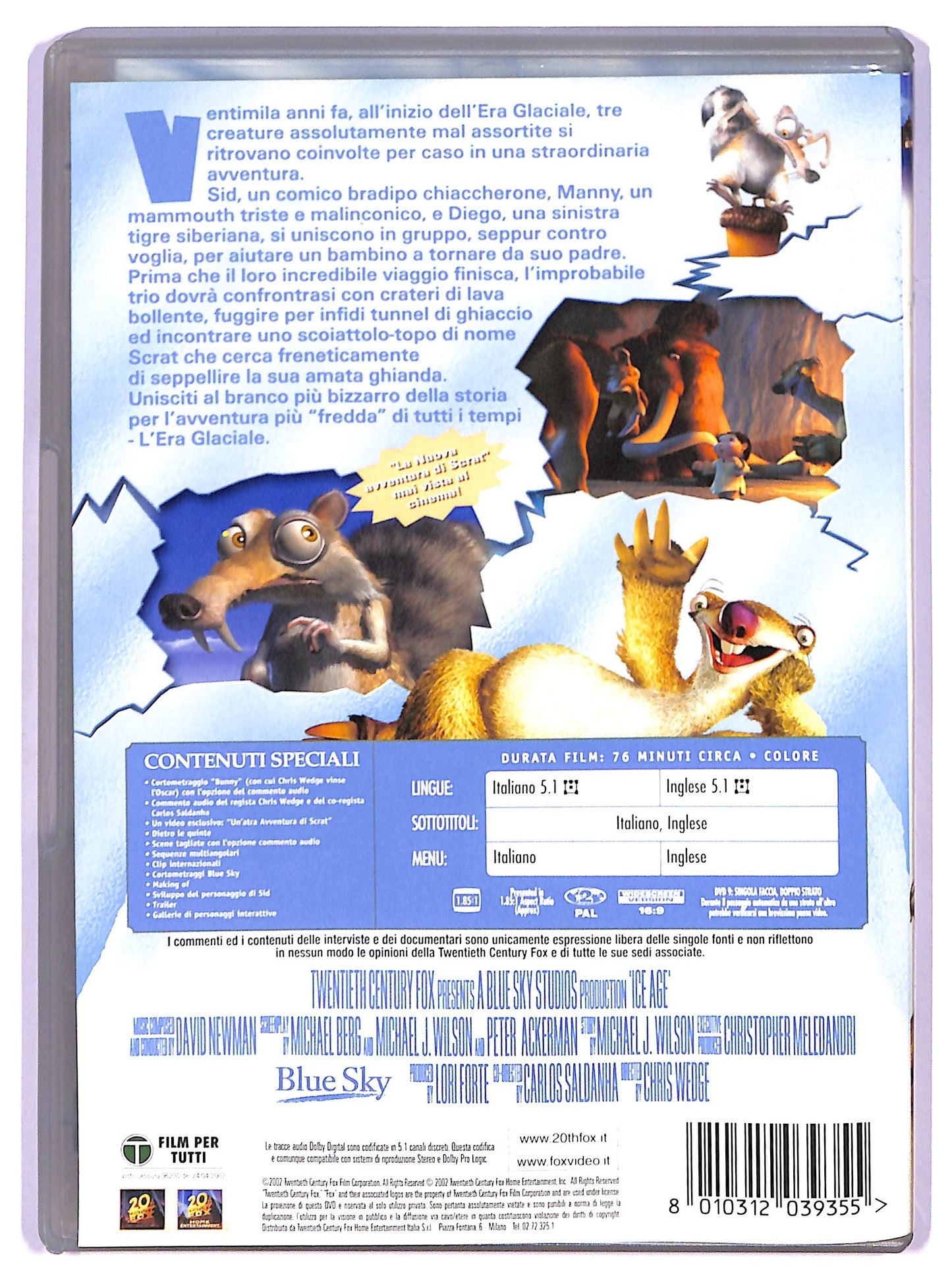EBOND L'era glaciale EDITORIALE DVD D746913