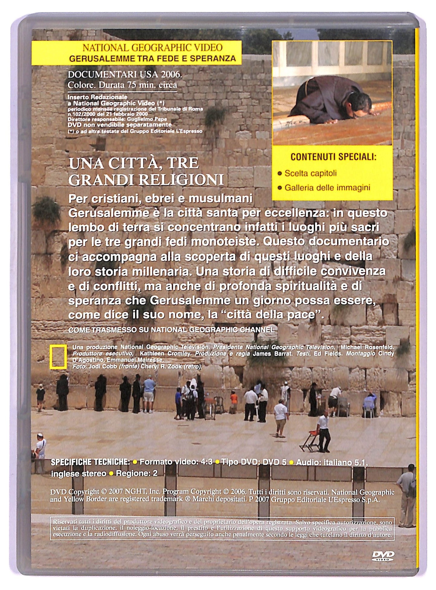 EBOND Gerusalemme Tra Fede e Speranza - National Geographic Vol.58 DVD D746917