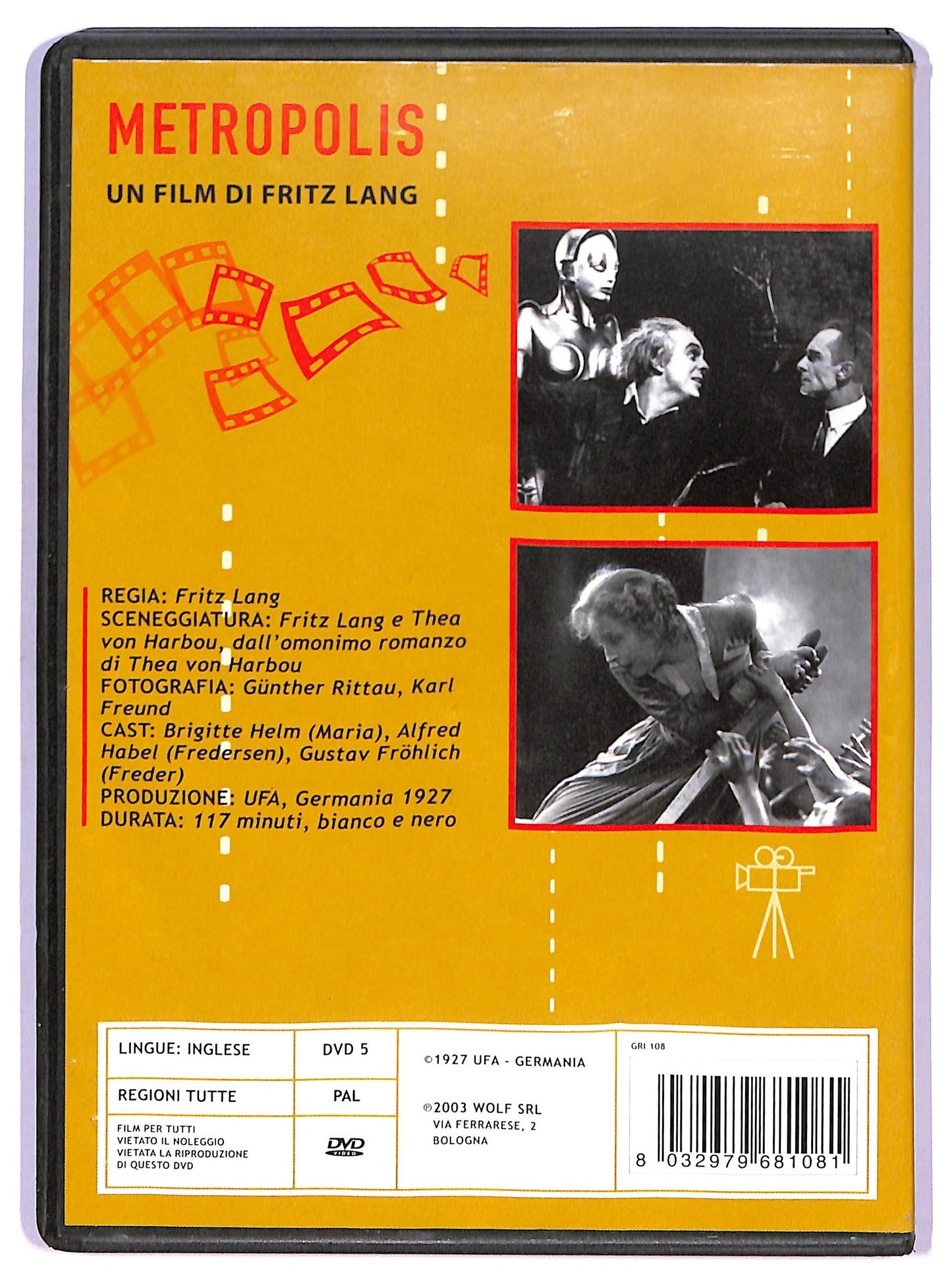 EBOND Metropolis (film 1927) Con Brigitte Helm DVD D747006