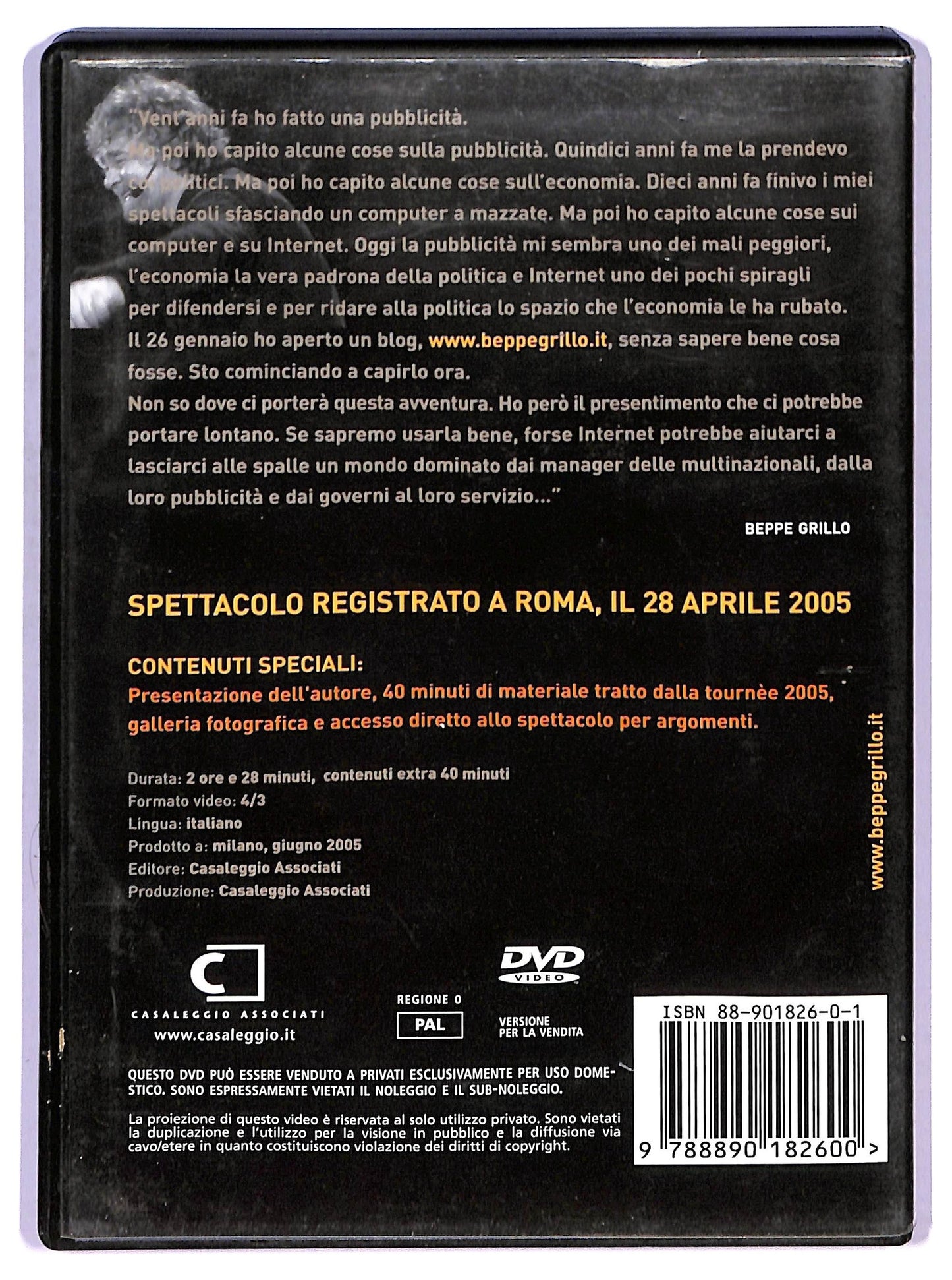EBOND beppegrillo.it DVD D747039
