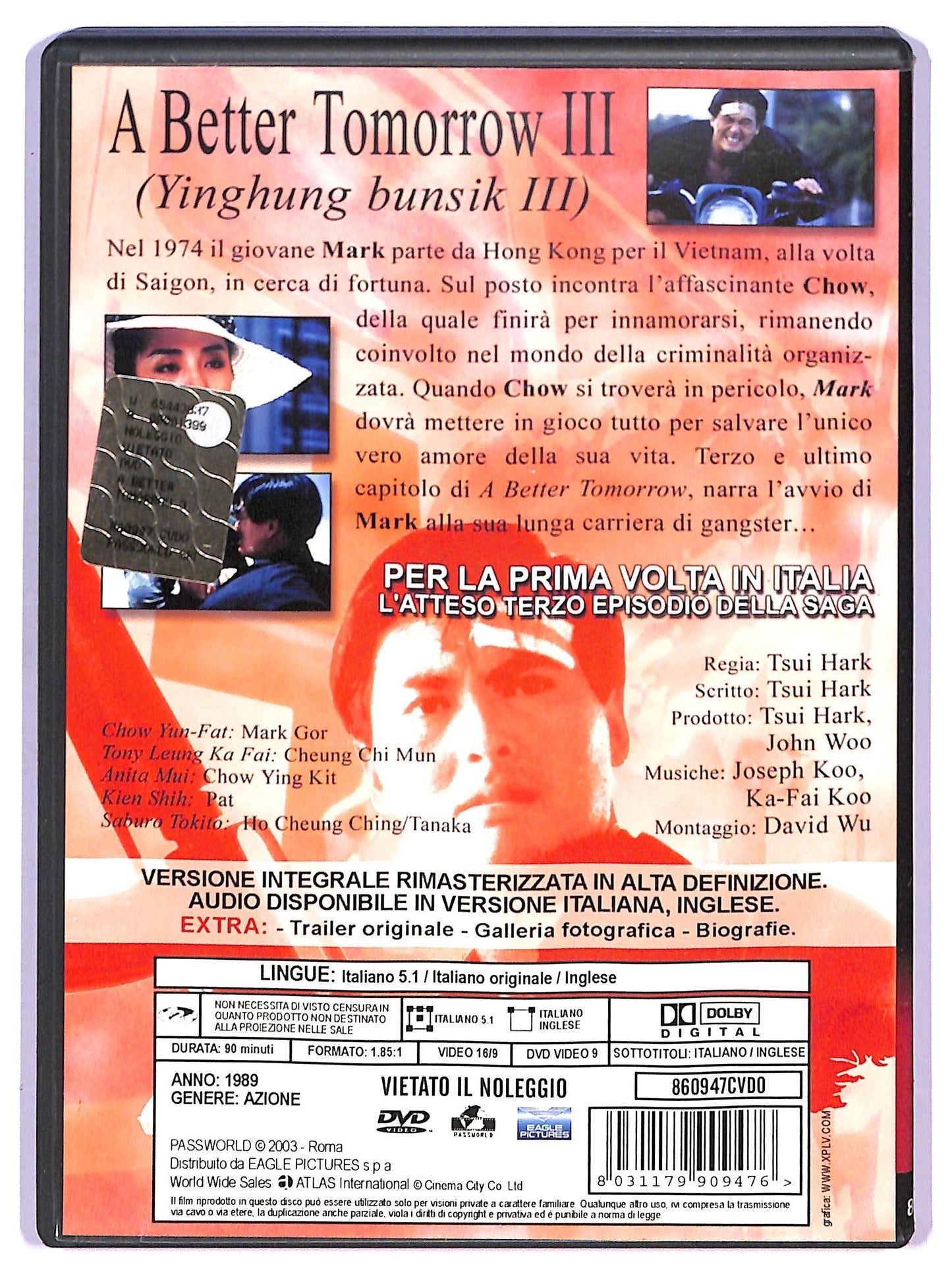 EBOND A Better Tomorrow III DVD D747042