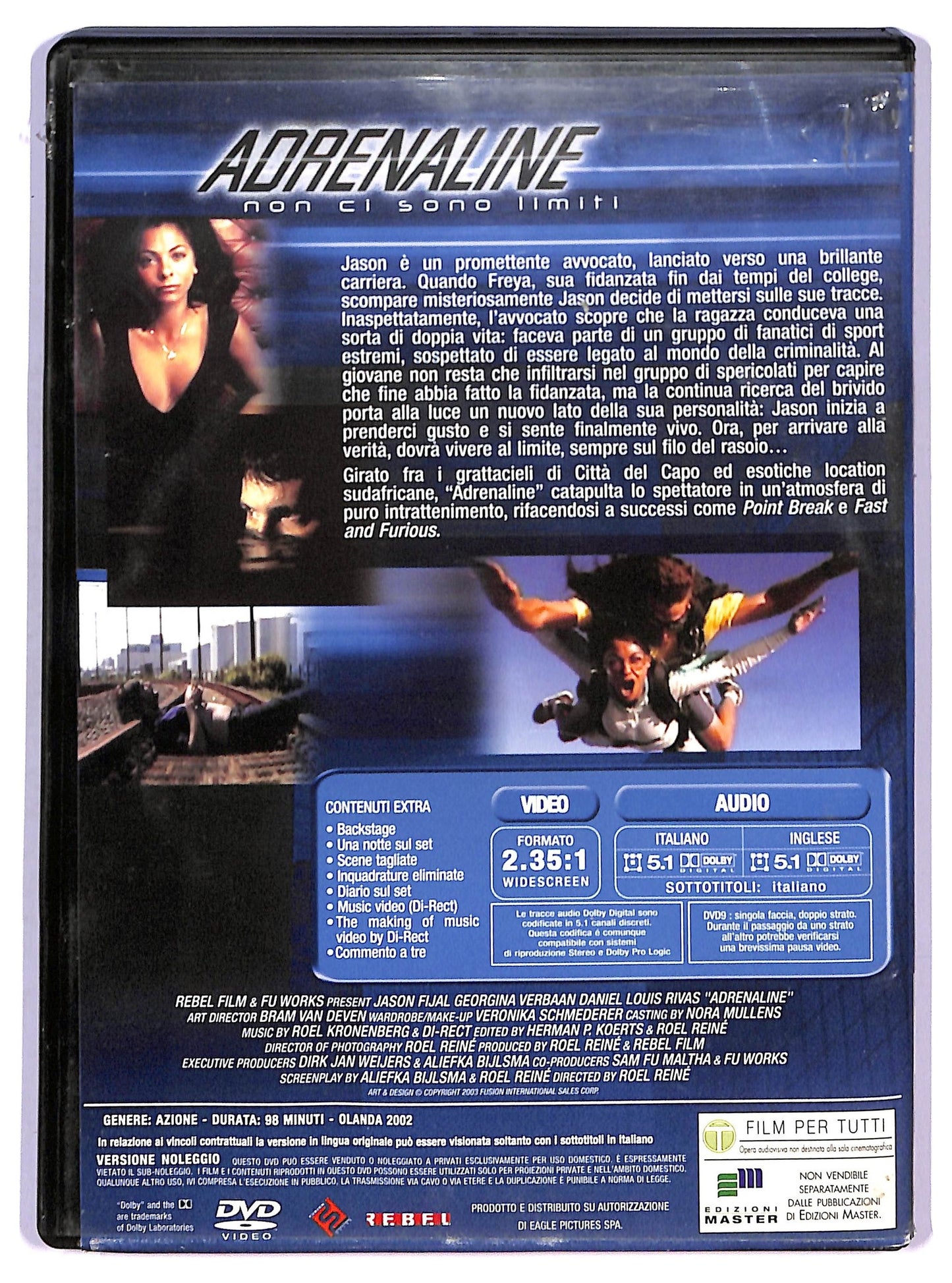 EBOND Adrenaline Non Ci Sono Limiti Di Roel Reine DVD Editoriale D747111