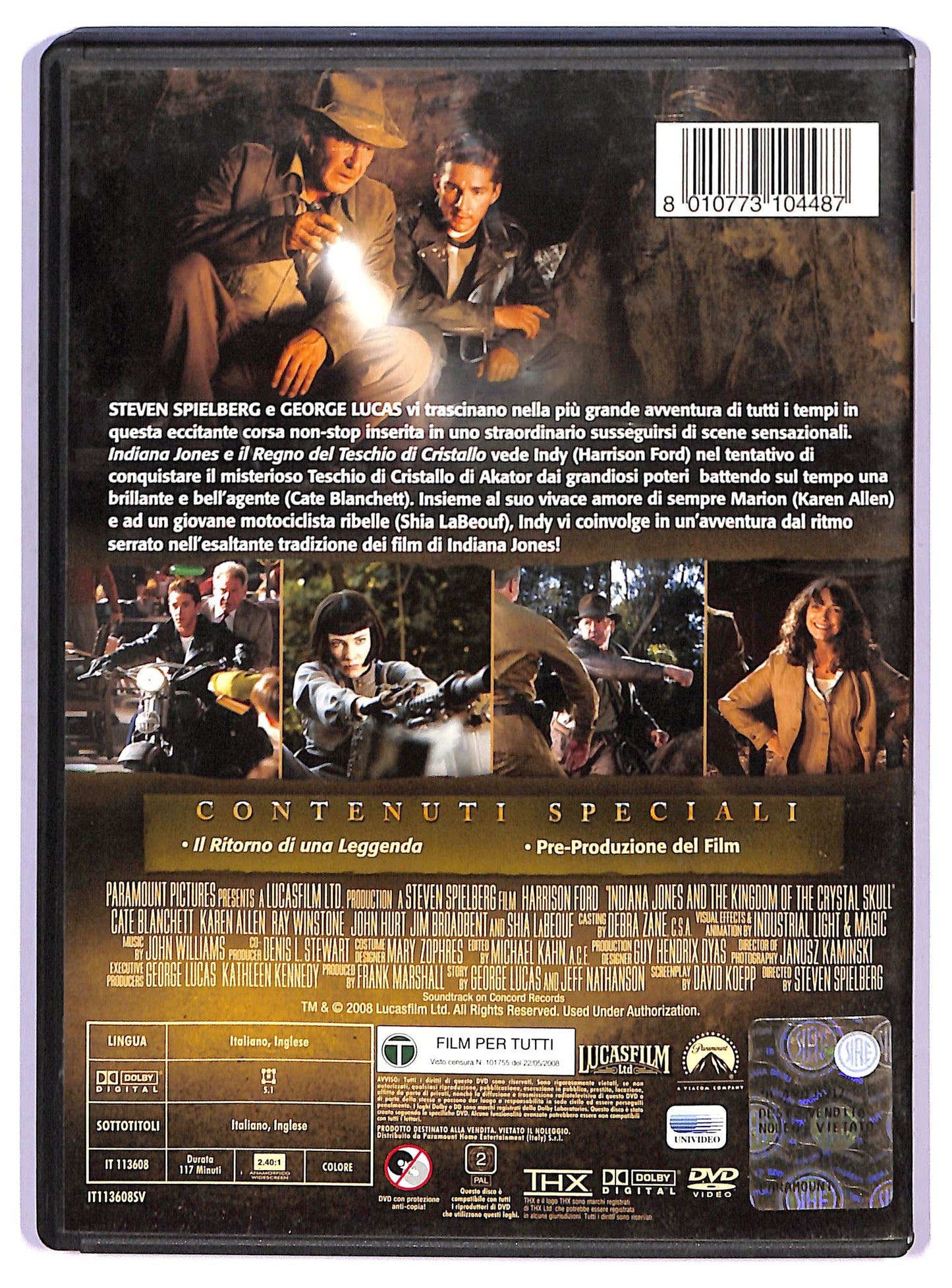 EBOND indiana jones e il regno del teschio di cristallo DVD D747138