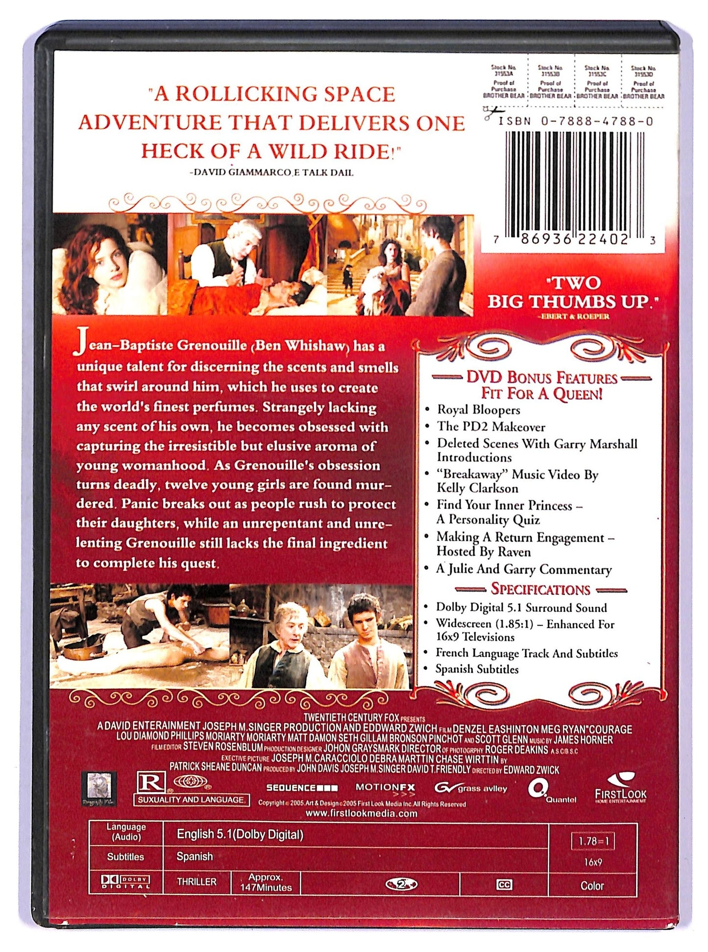 EBOND Perfume The Story Of A Murderer UK Version DVD D747332