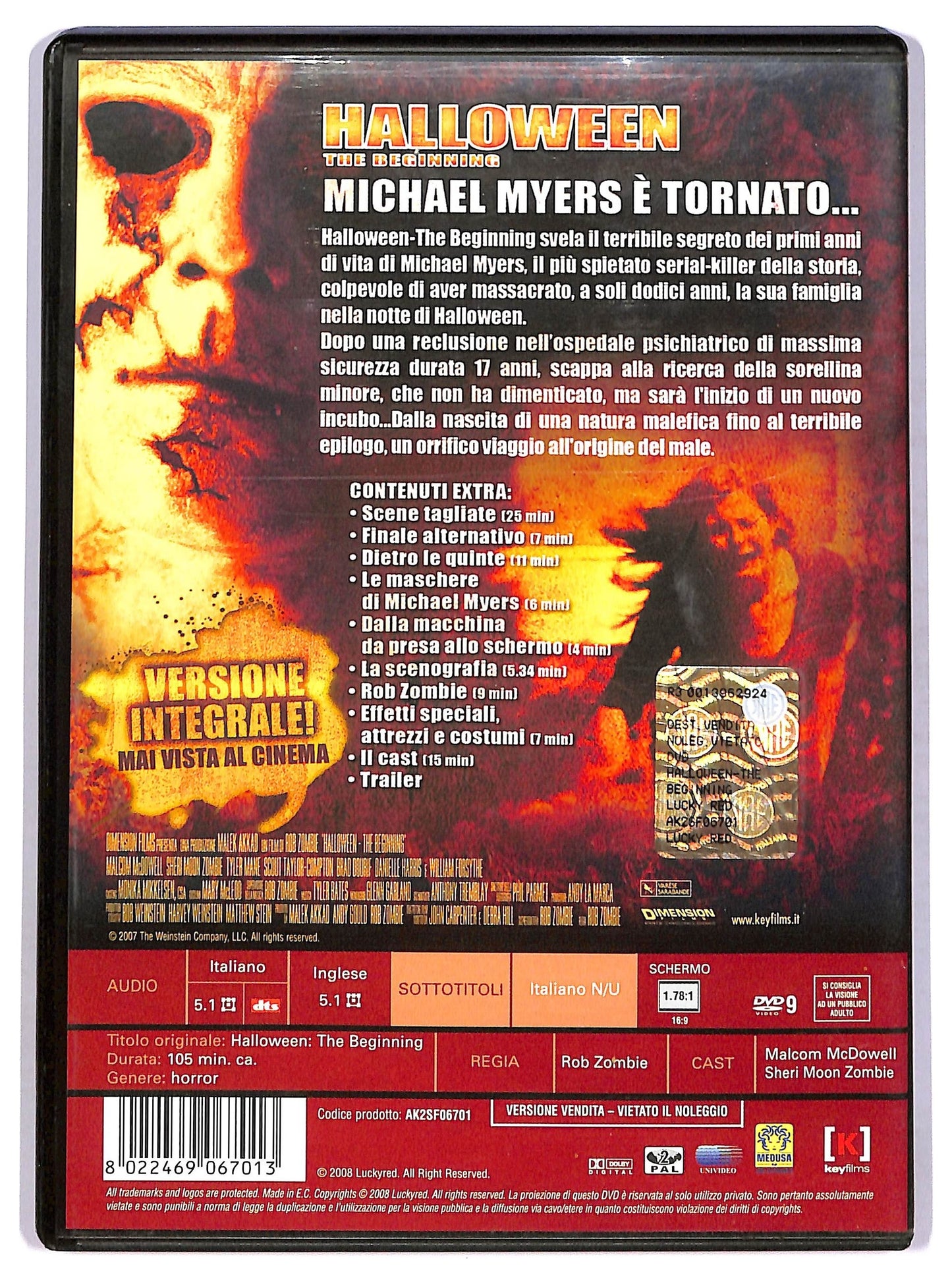 EBOND Halloween - The beginning (versione integrale) DVD D747408