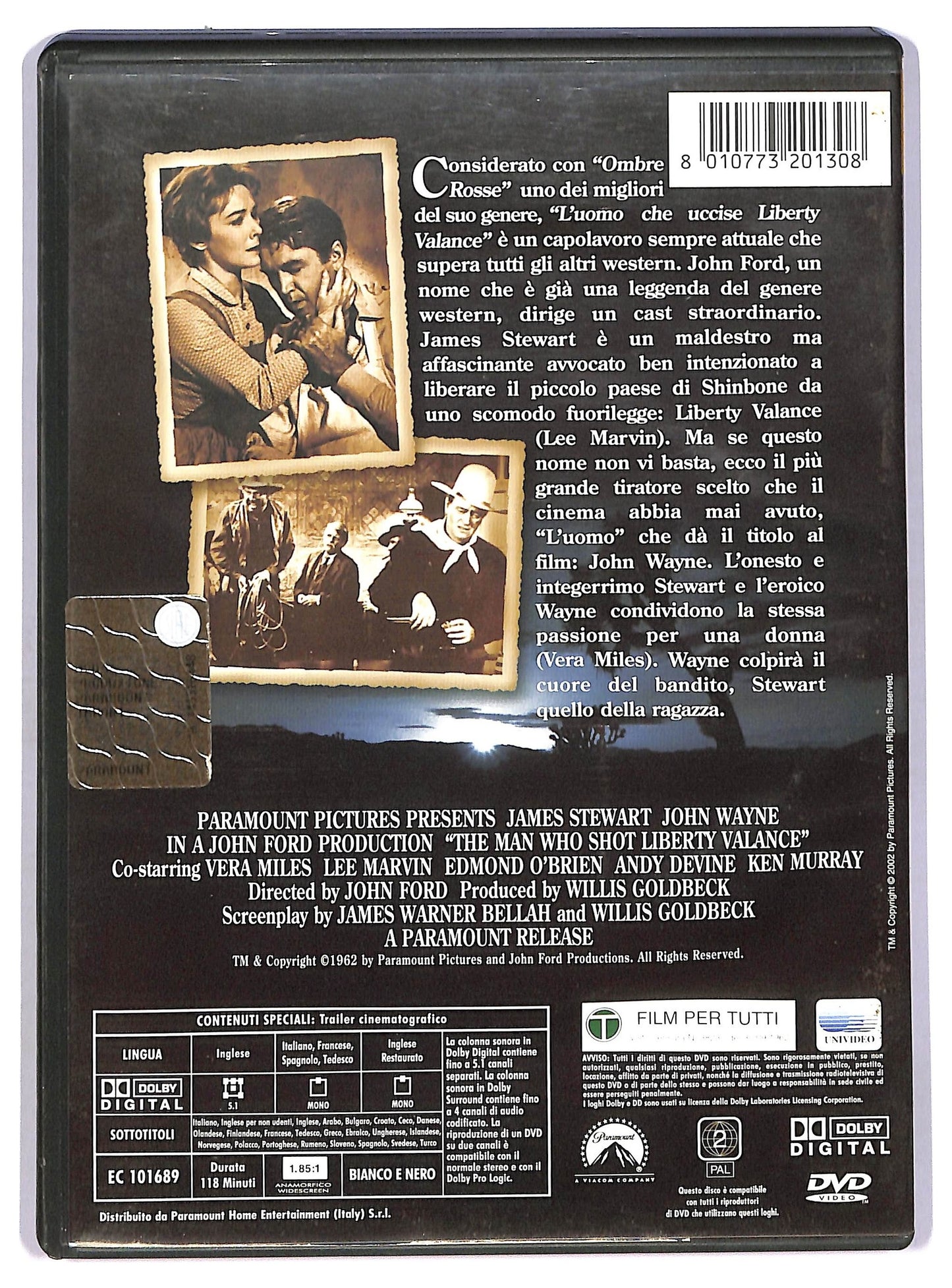 EBOND L'uomo che uccise Liberty Valance DVD D747431