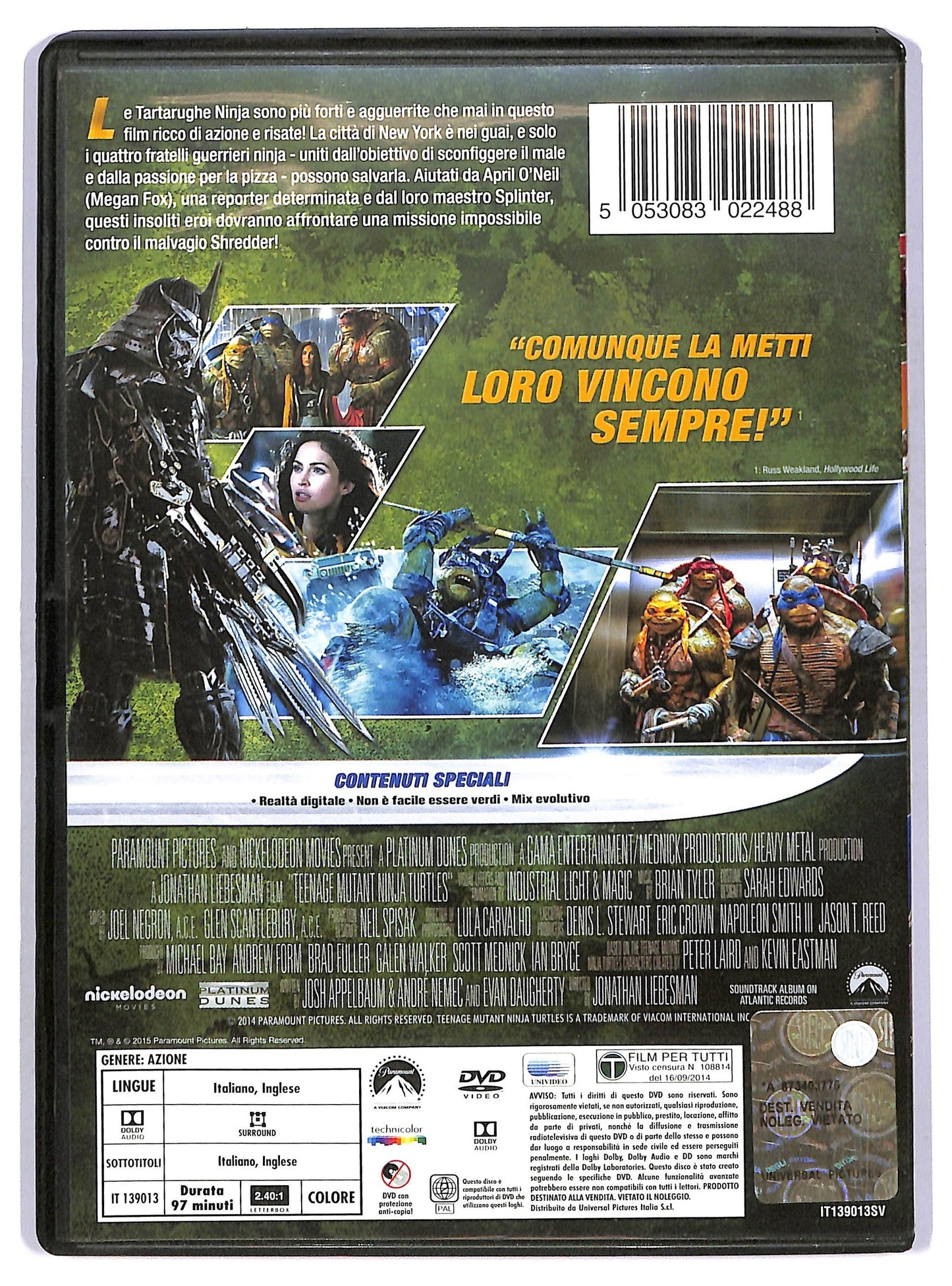 EBOND Tartarughe Ninja Noleggio DVD D747604