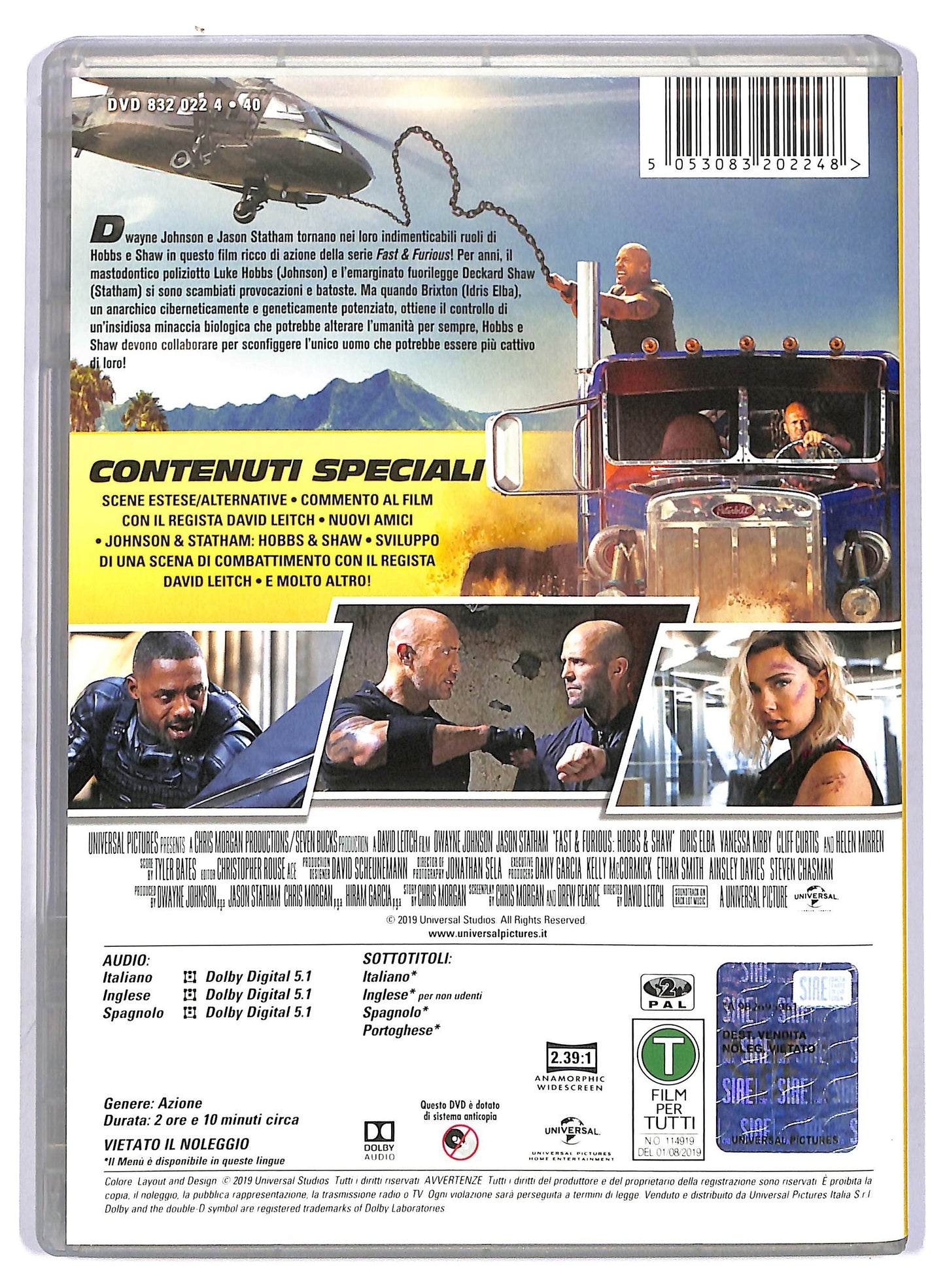 EBOND Fast & Furious - Hobbs & Shaw DVD D747654