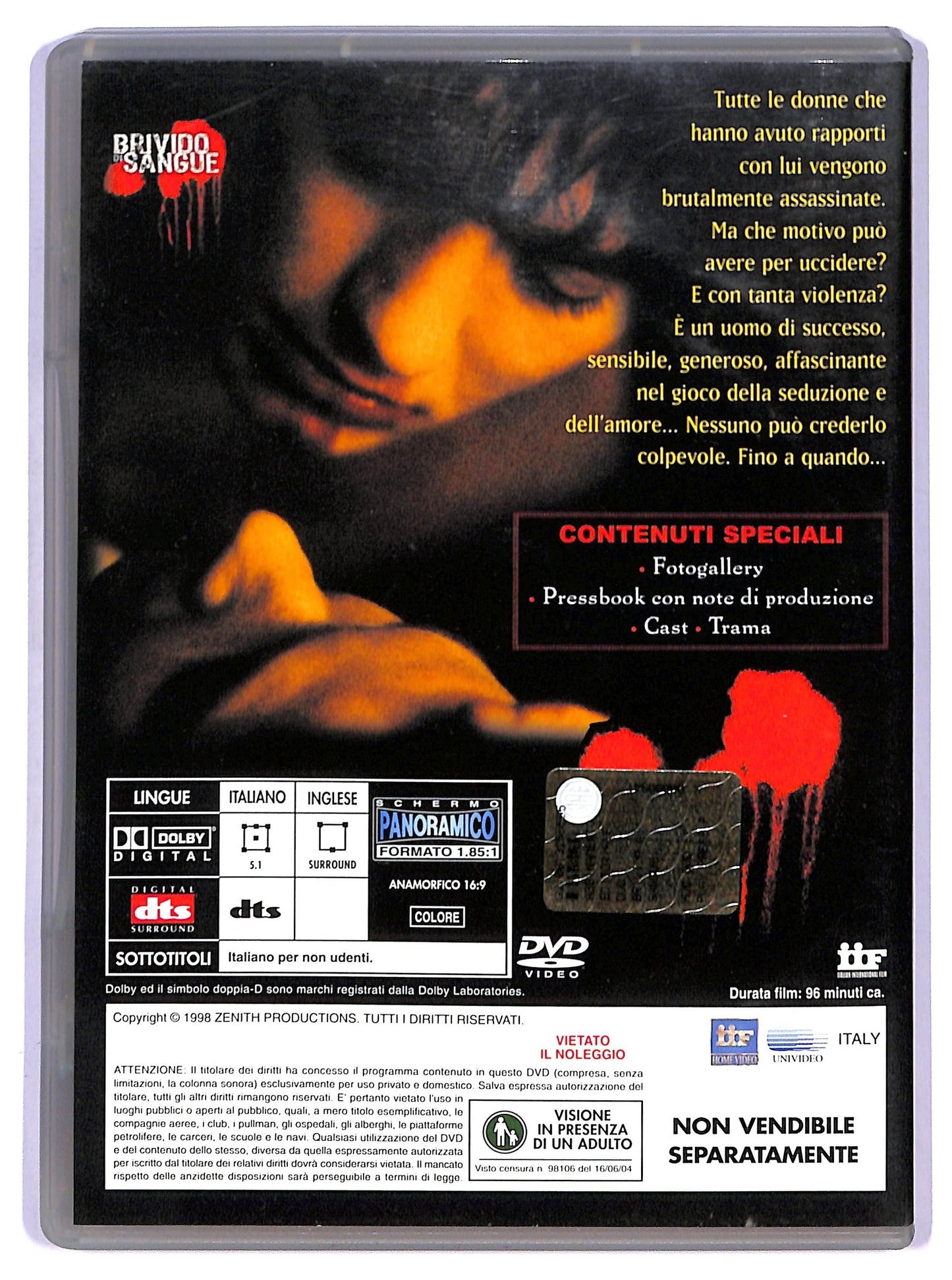 EBOND Brivido Di Sangue DVD Editoriale D747802
